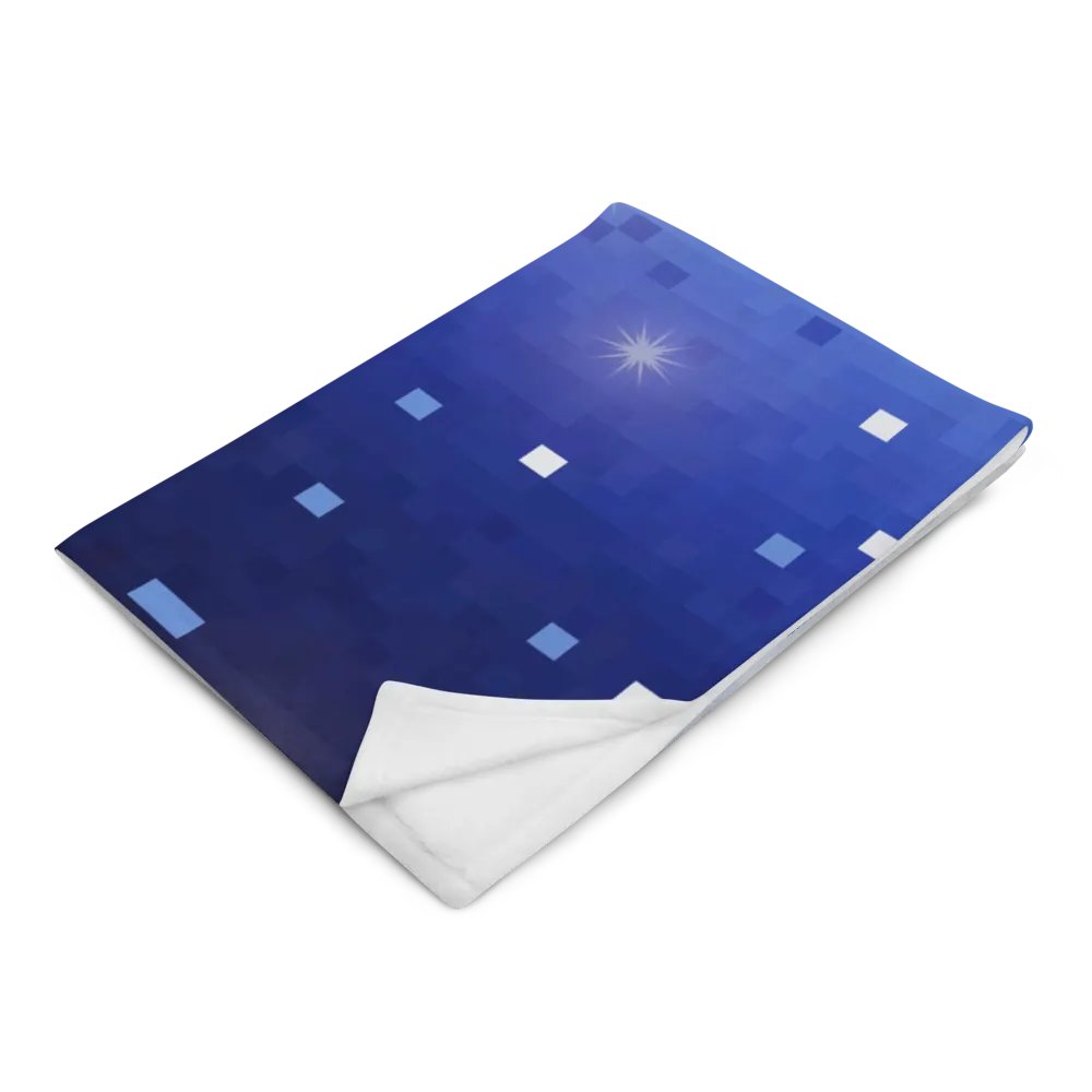 Blue Square Confetti Throw Blanket product image (14)