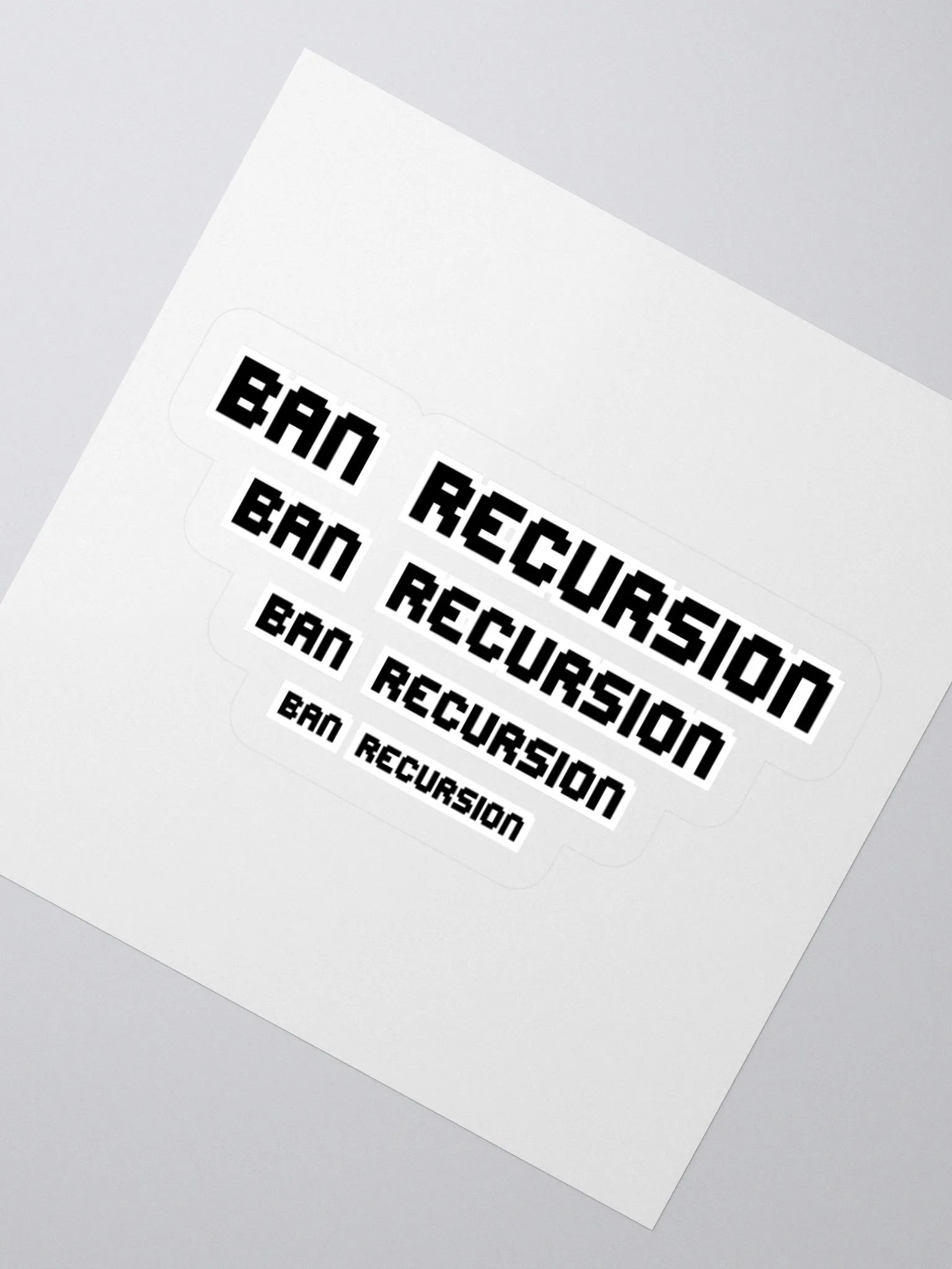 Ban Recursion Stickers product image (2)
