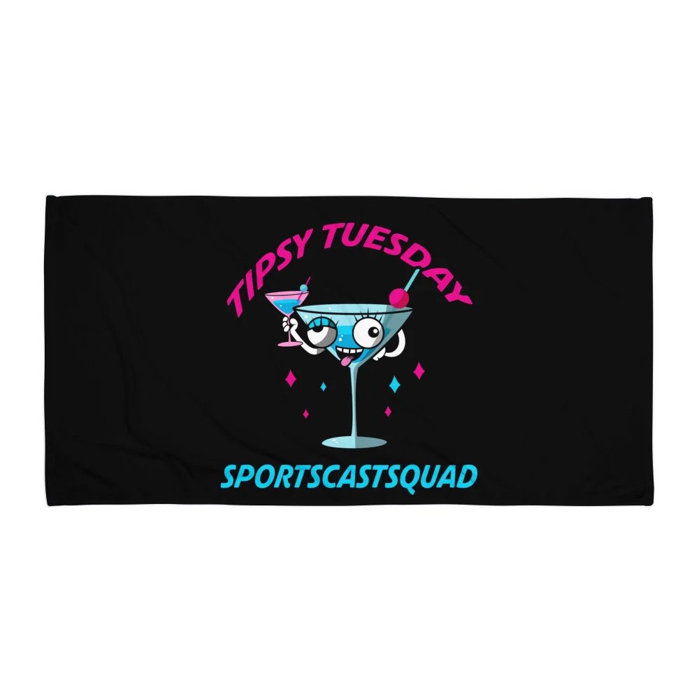 TIPSY TUESDAY "FLIRTINI" TOWEL product image (1)