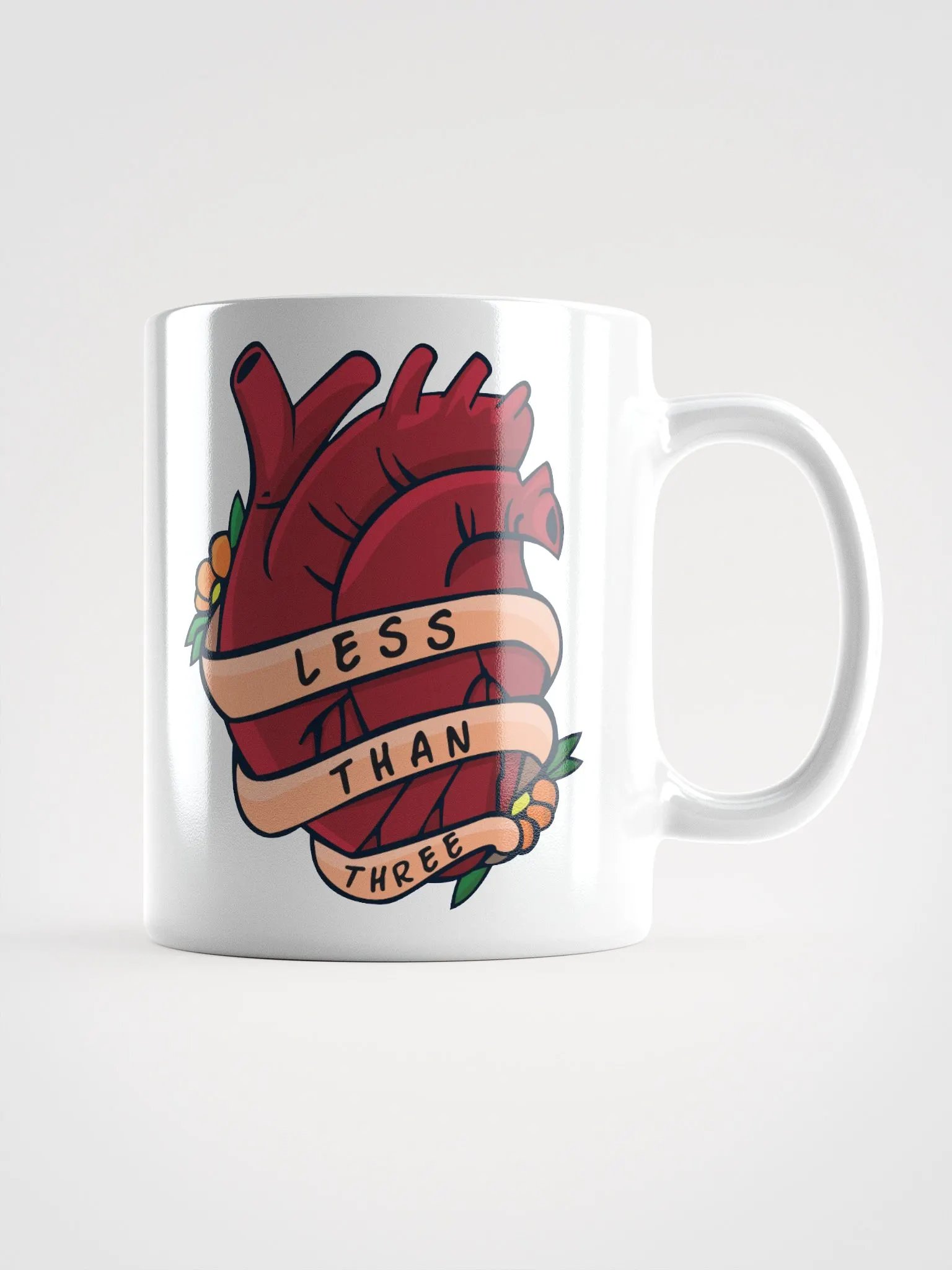 Less Than Three - Mug (Right Handle) product image (1)