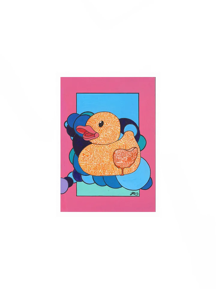 Colorful Abstract Rubber DuckPoster product image (2)