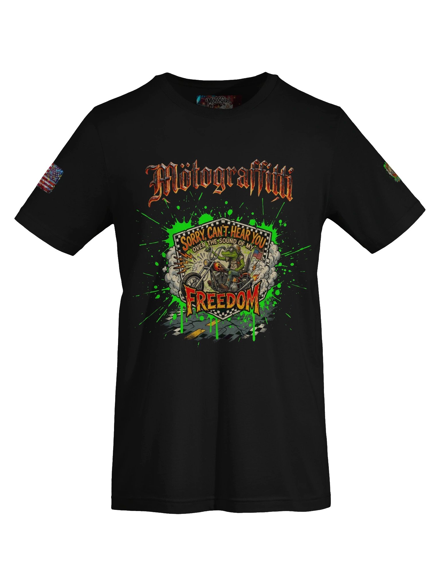 MötoGraffitti "Can't Hear You Over My Freedom" T-Shirt product image (5)