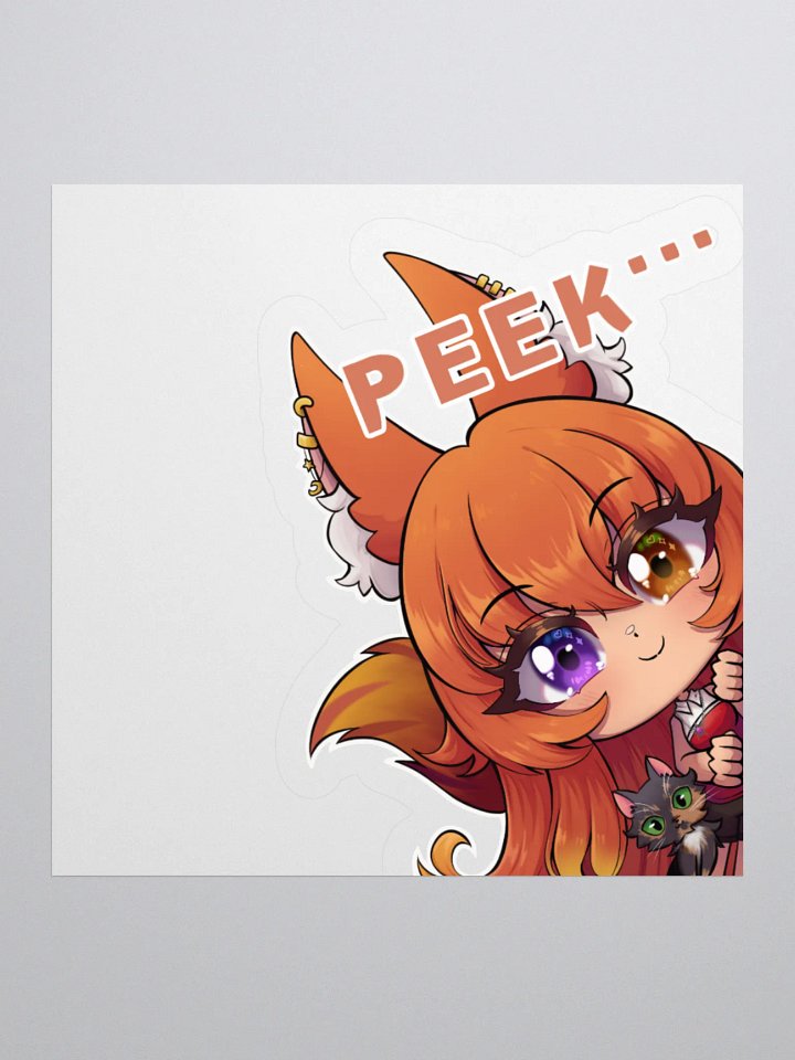 Ems Peekaboo Chibi Kiss Cut Stickers product image (3)