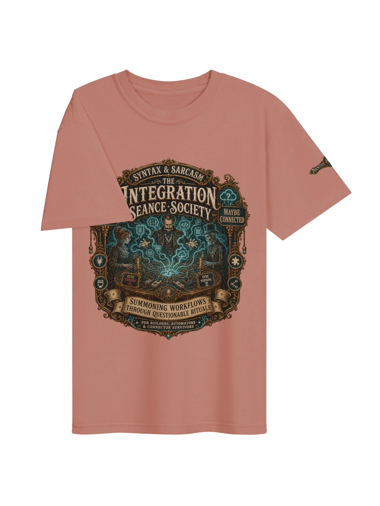 Syntax & Sarcasm Integration Séance Society Heavyweight Premium T-Shirt product image (94)