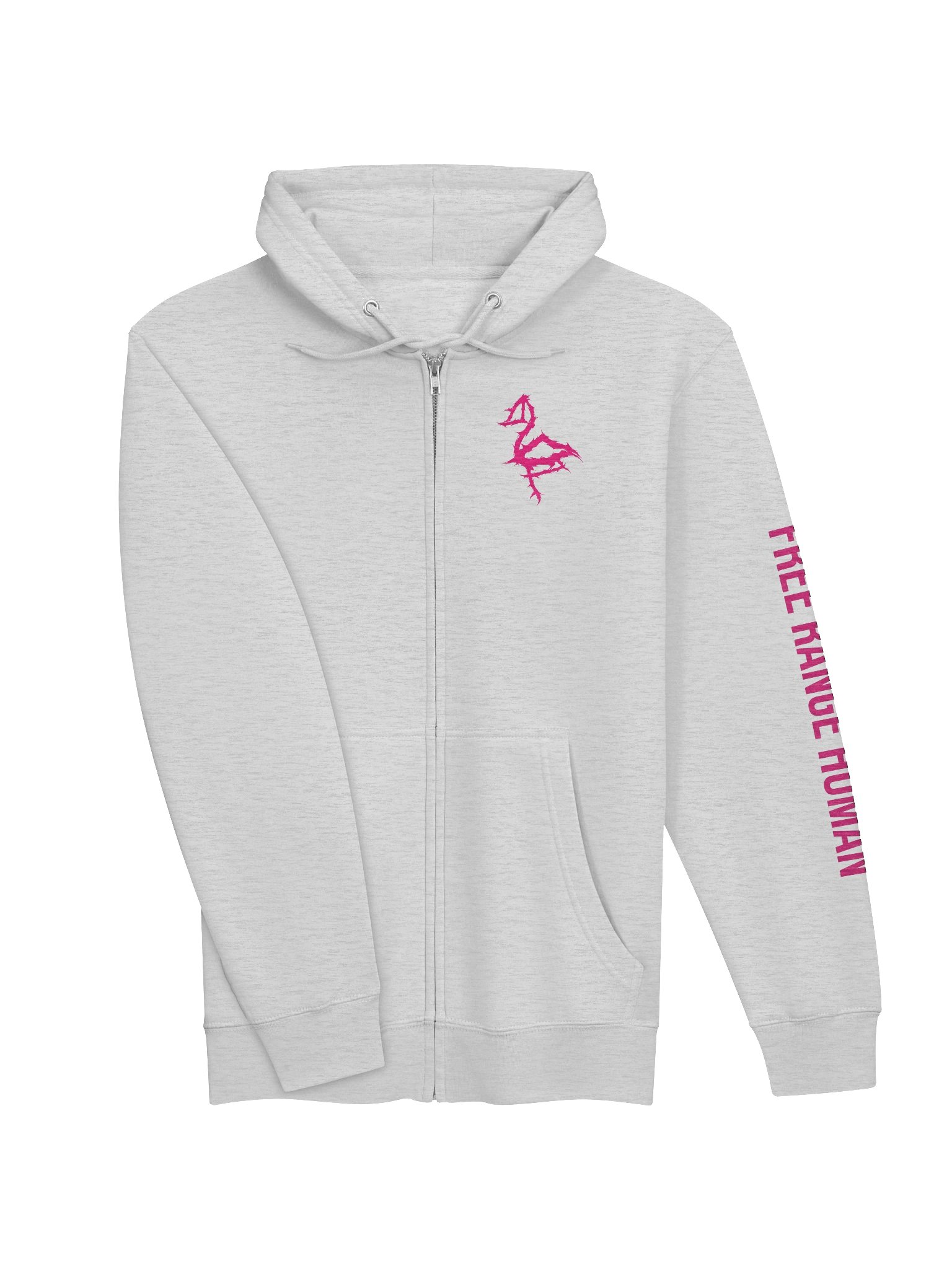 *BRAND NEW* DEATH METAL Flamingo/Empathy is Power Zip-Up Hoodie (PINK DESIGN) product image (3)