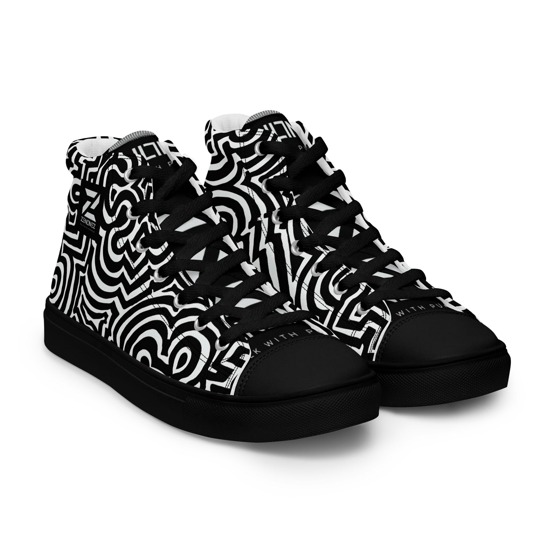 Optical Allusion Men's High Top Sneakers product image (8)