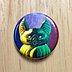Spooky Bat Button Pin