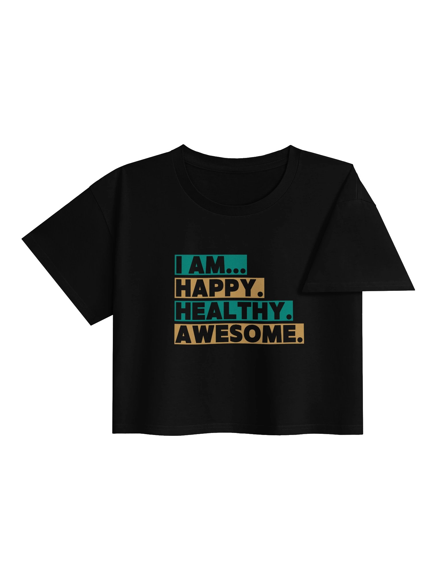 Happy, Healthy Women's Cropped T-shirt product image (4)