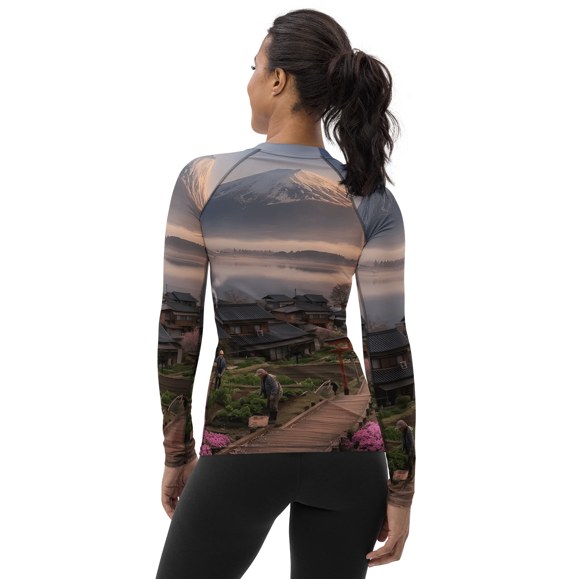 Women's Mount Fuji Long Sleeve Rash Guard | UPF 50+ Sun Protection product image (4)