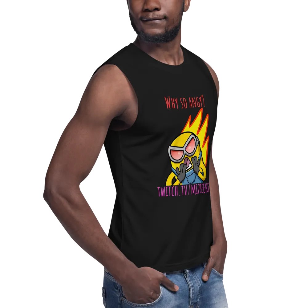Men's Why So Angy Muscle Tank product image (9)