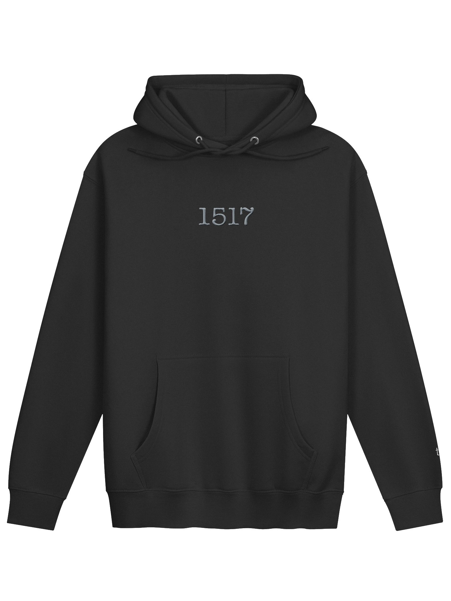 Embroidered Hoodie 1517 - Grey product image (3)