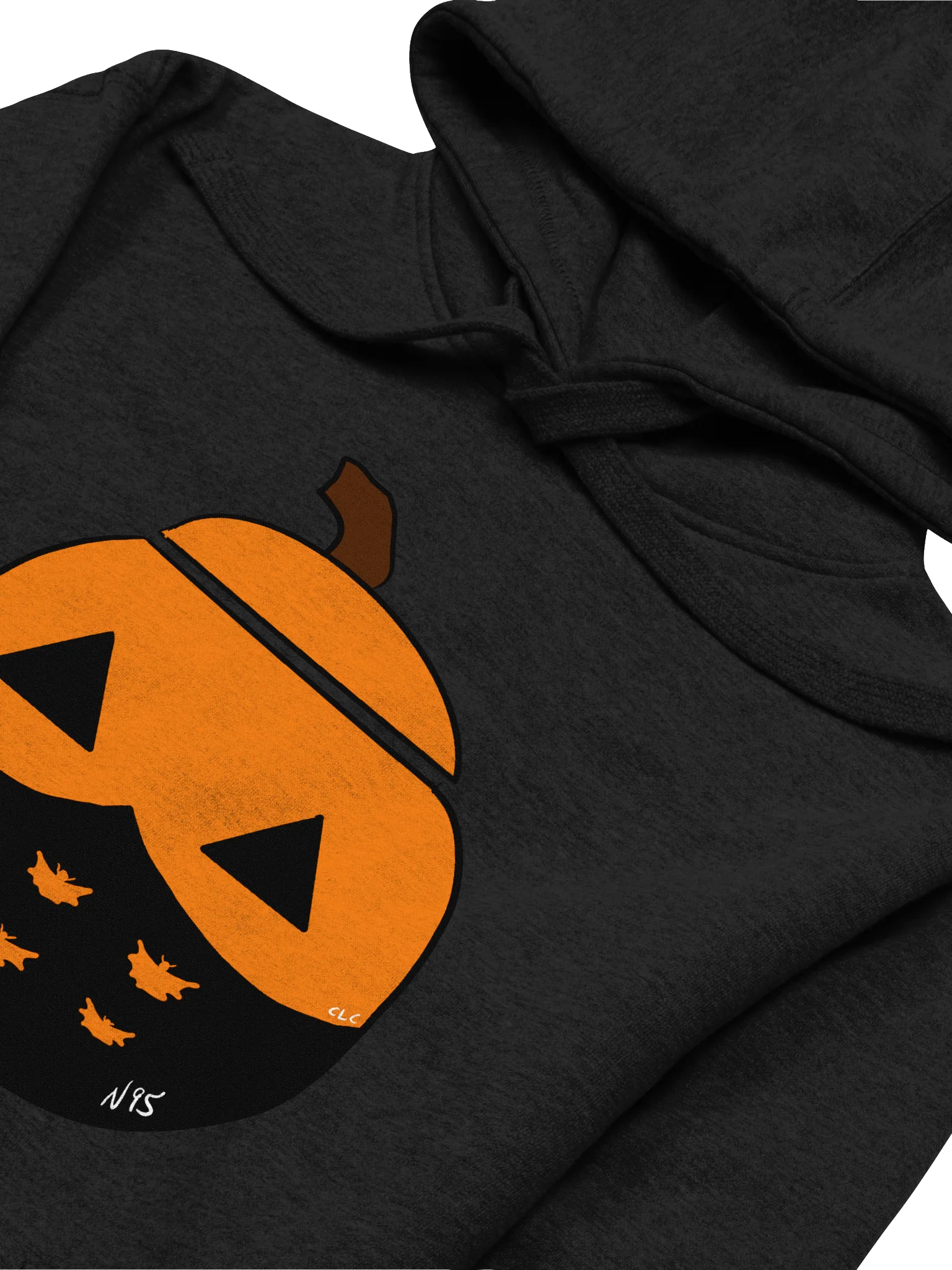 Mask-O-Lantern hoodie (black mask) product image (3)
