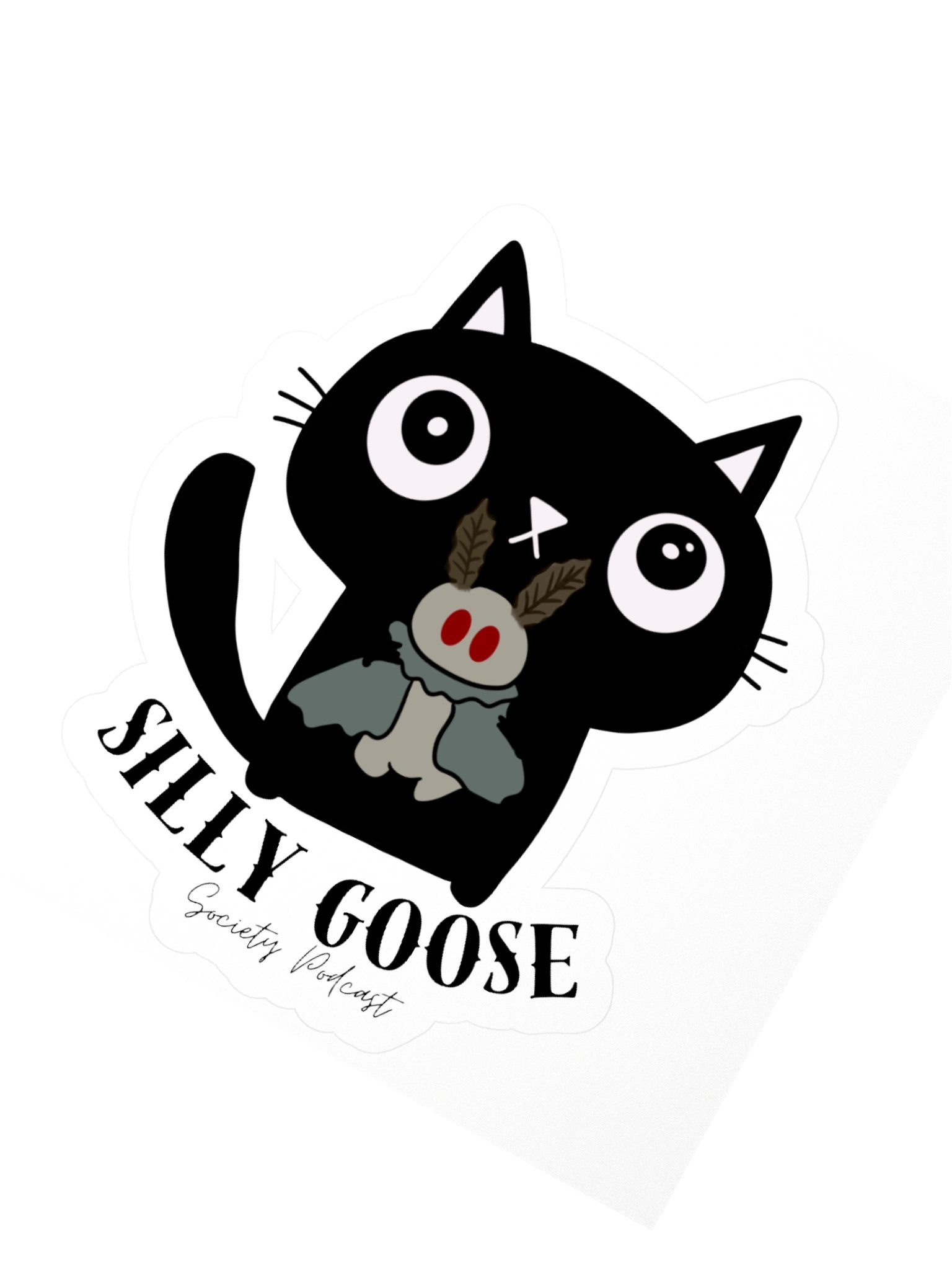 Cat & Mothman Sticker product image (6)