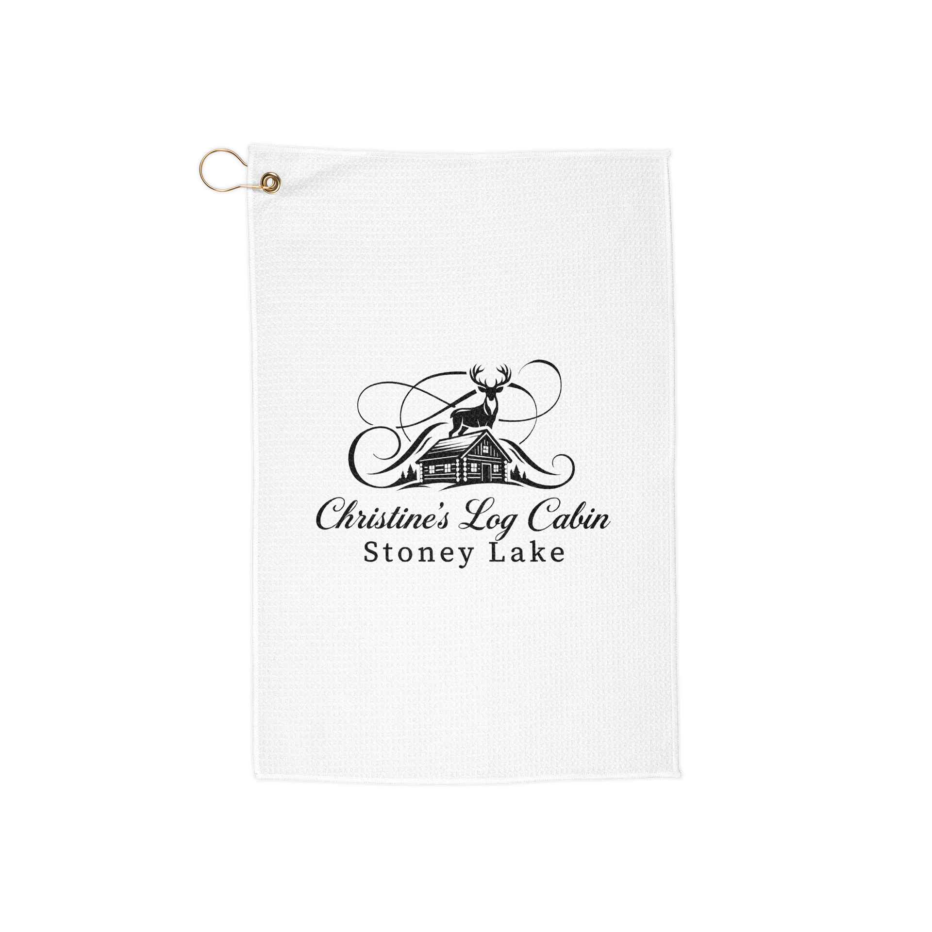 Christine's Log Cabin Golf Towel | Lakeside Links Collection product image (1)