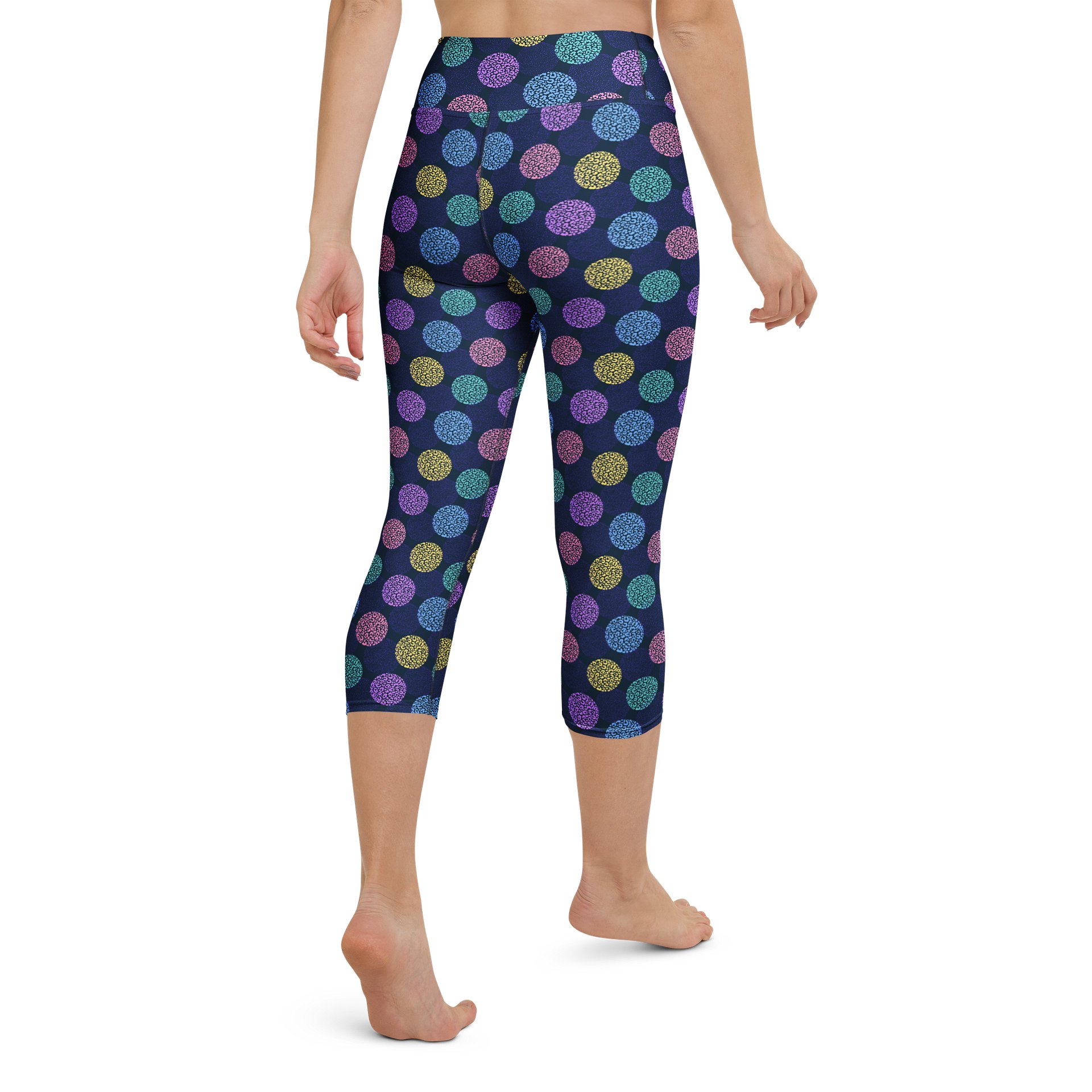 Colorful Leopard Print Yoga Capri Leggings product image (3)