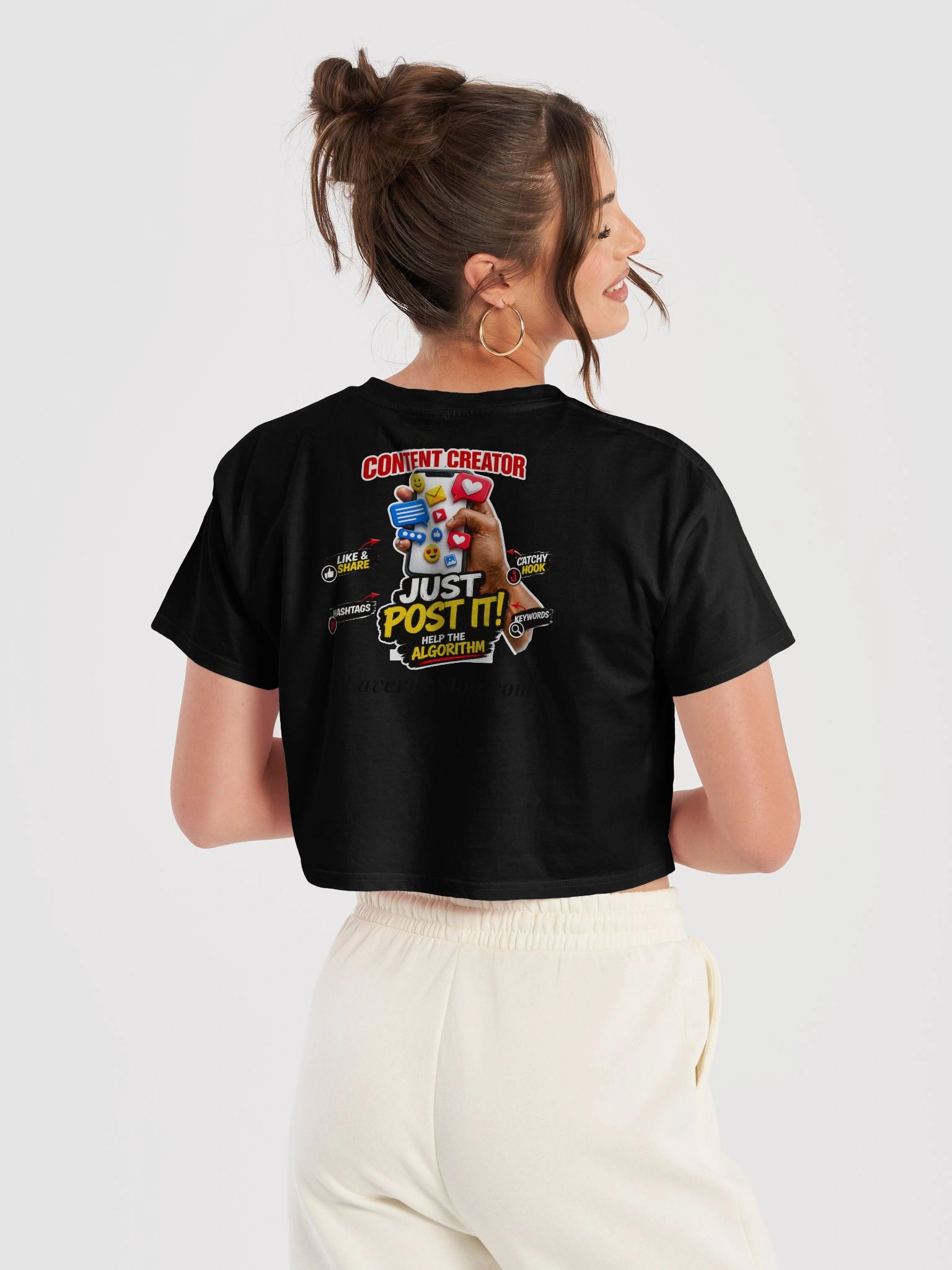 Just Post It Content Creator Crop Top product image (31)
