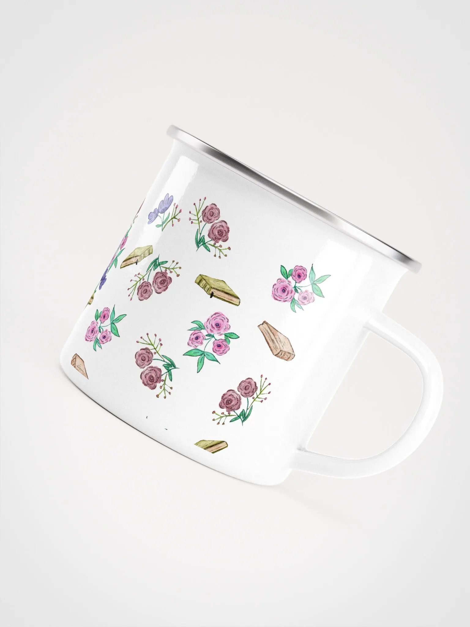 Book Smart Fox Enamel Mug product image (5)
