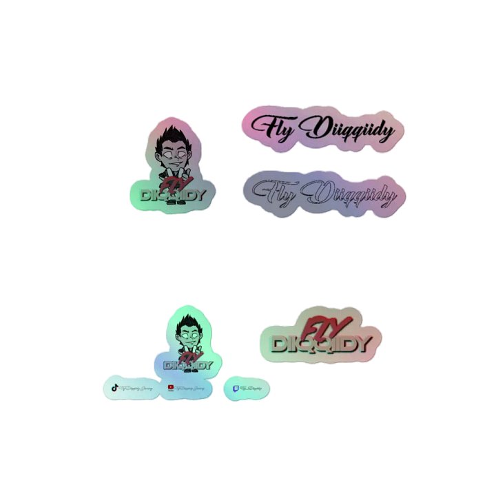 Fly Diiqqiidy Holographic Sticker Sheet product image (2)