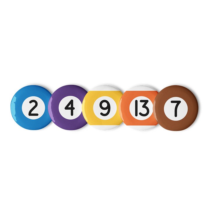 Pool Ball Pins Set B product image (2)