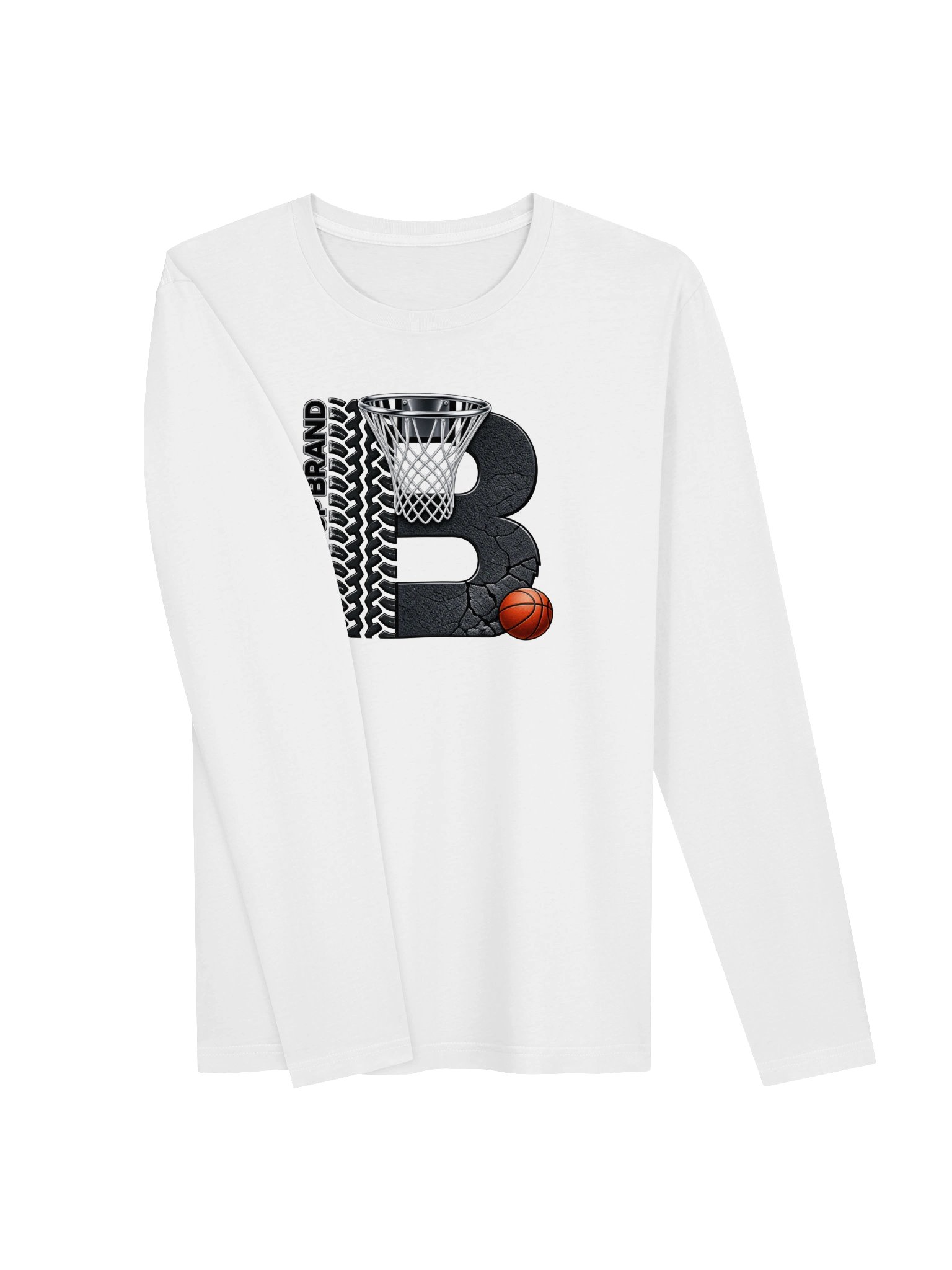 Blacktop Brand Basketball Logo Long Sleeve Te product image (3)
