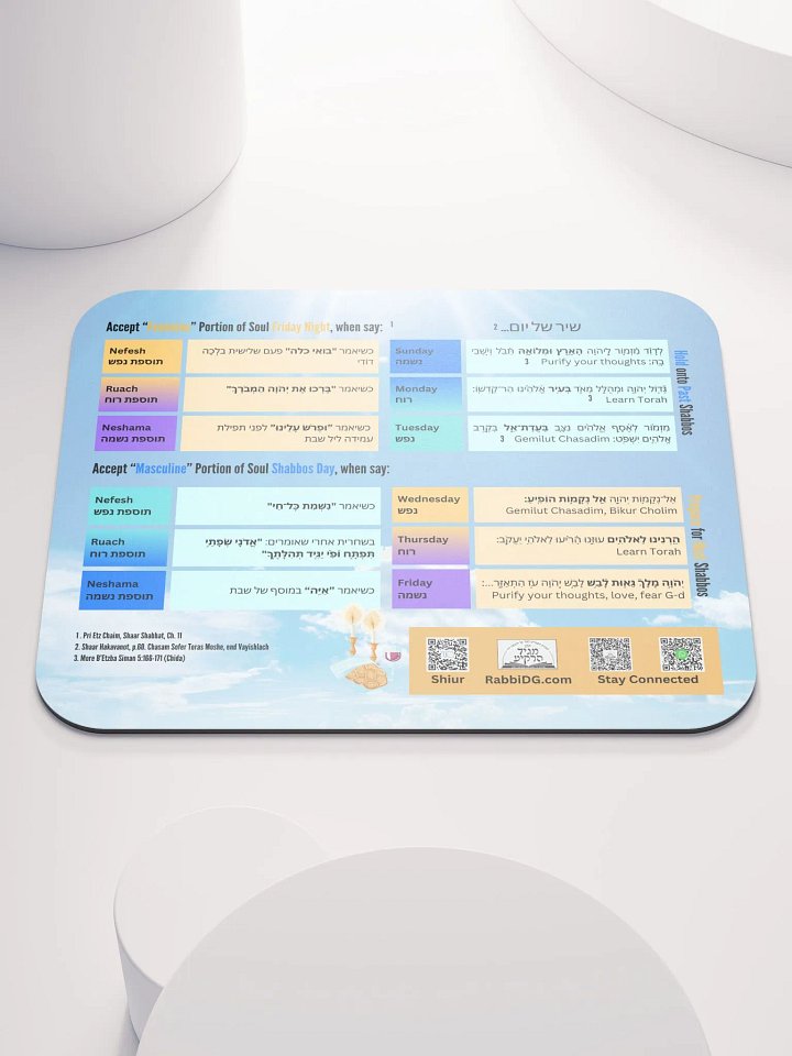 Mousepad: Mystical Dimensions of Shabbos product image (1)