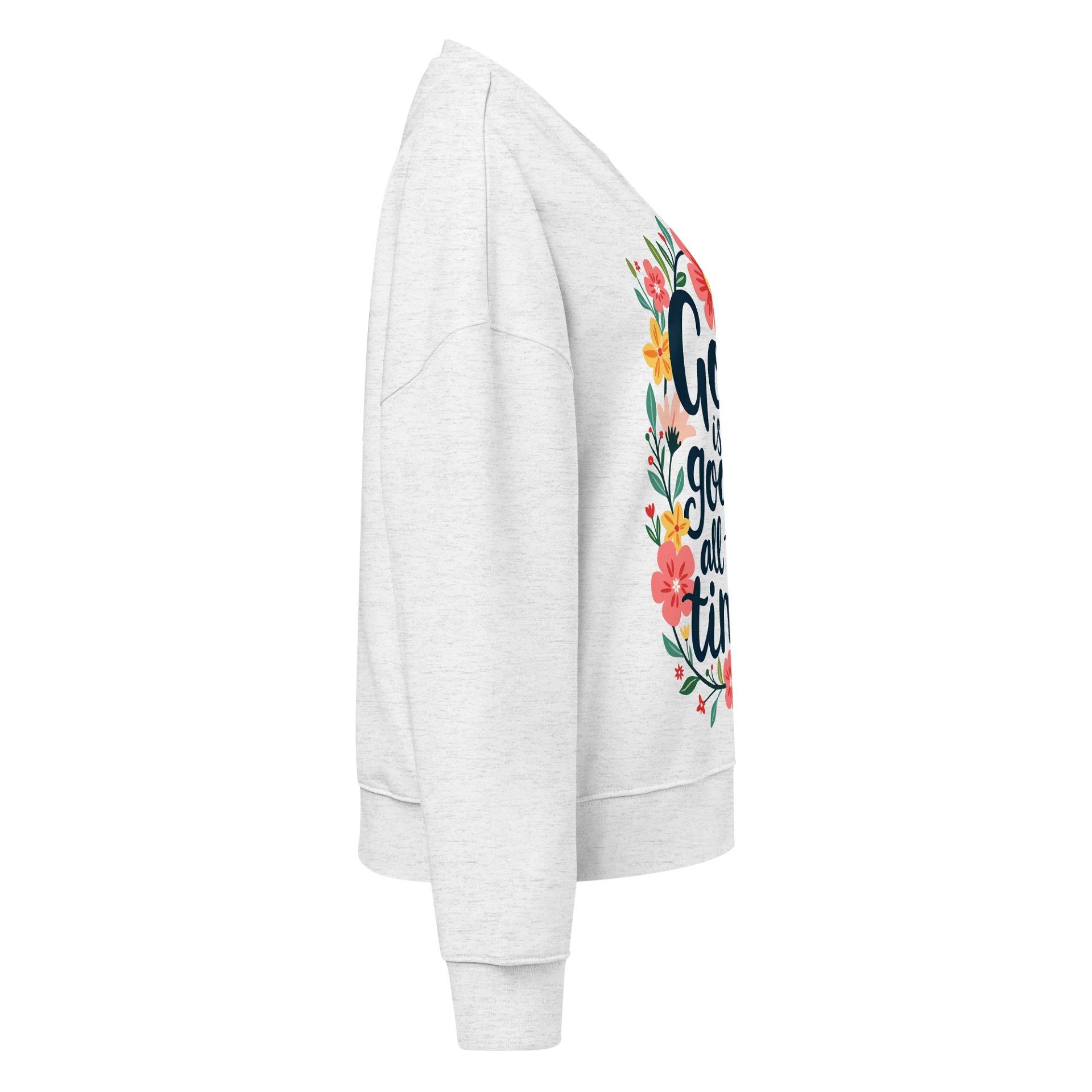 Women's Organic Crewneck Sweatshirt God Is Good All The Time product image (4)