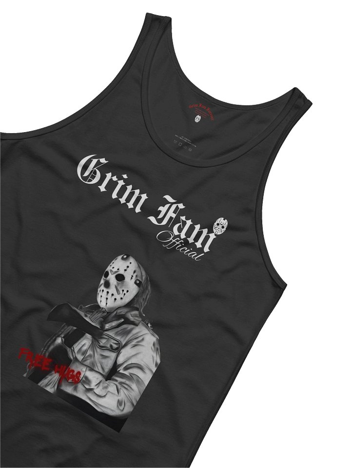 GRIM FAM — HALLOWEEN HORROR DROP: “FREE HUGS” EDITION - SINGLET - #1 - Black / Navy / Blue / Red / Grey product image (9)
