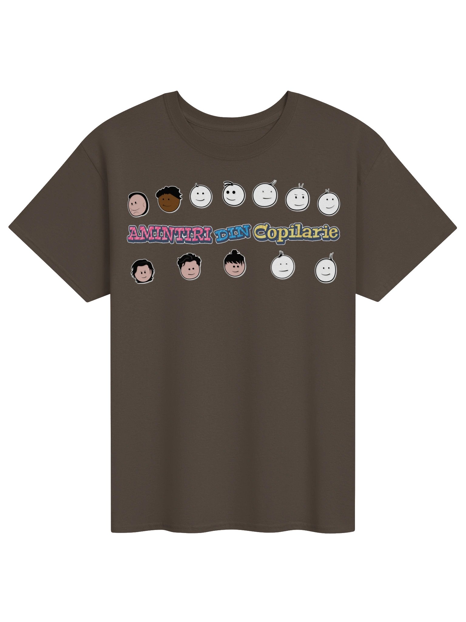 👕 Tricou Ciocolatiu Bărbați „Amintiri Din Copilărie” – Personajele product image (1)