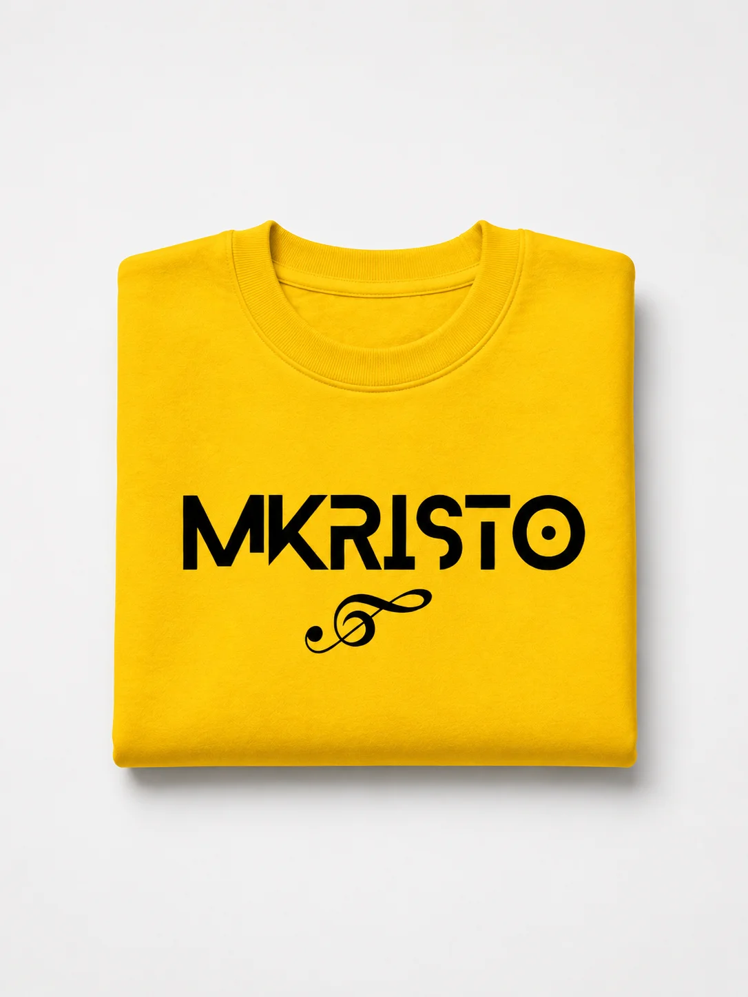 Yellow Mkristo Minimalist Music Logo Long Sleeve product image (1)