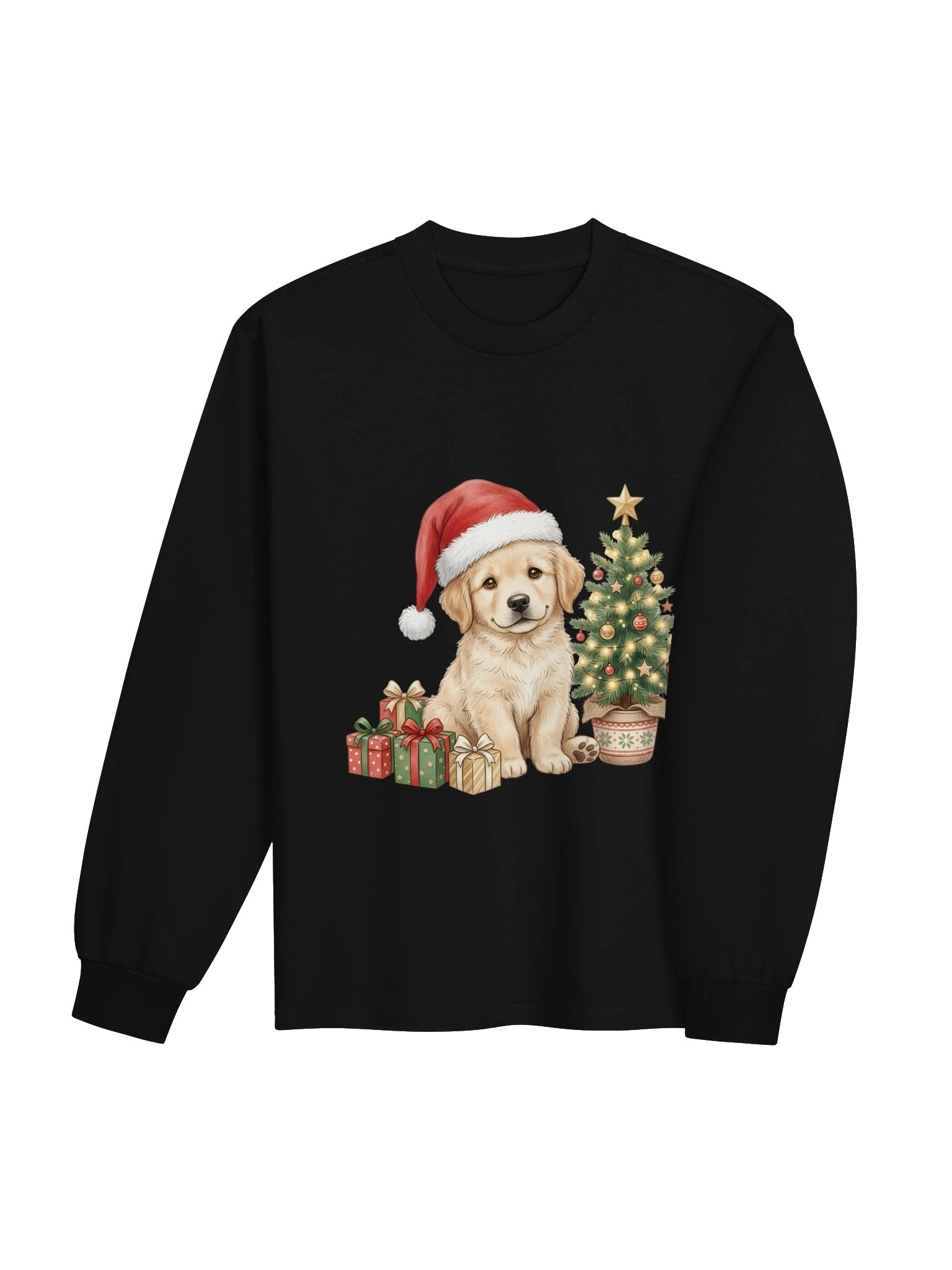 Cute Golden Retriever Christmas Sweatshirt product image (13)