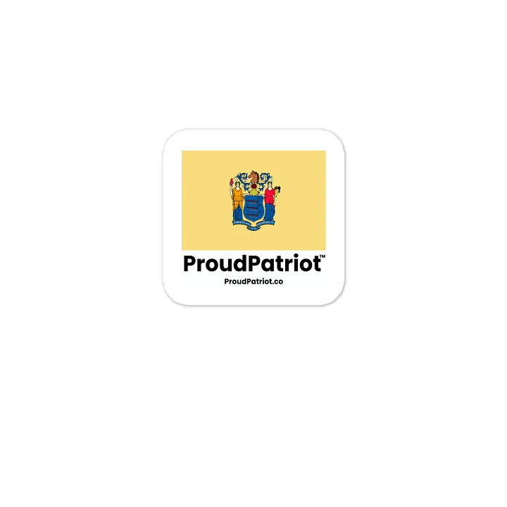 New Jersey State Flag Vinyl Sticker product image (1)