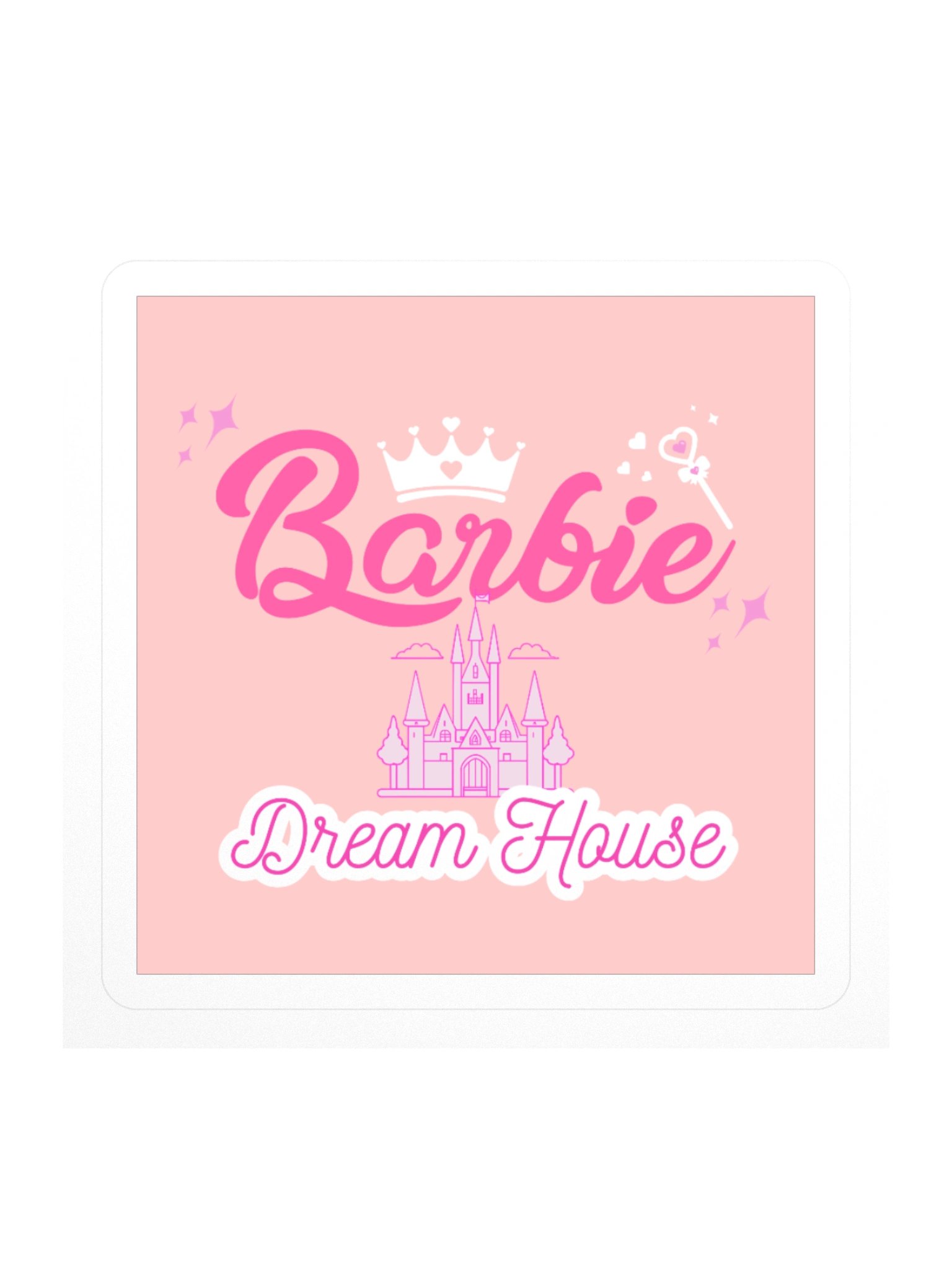 Barbie Movie Barbie Dream House Square Sticker product image (1)