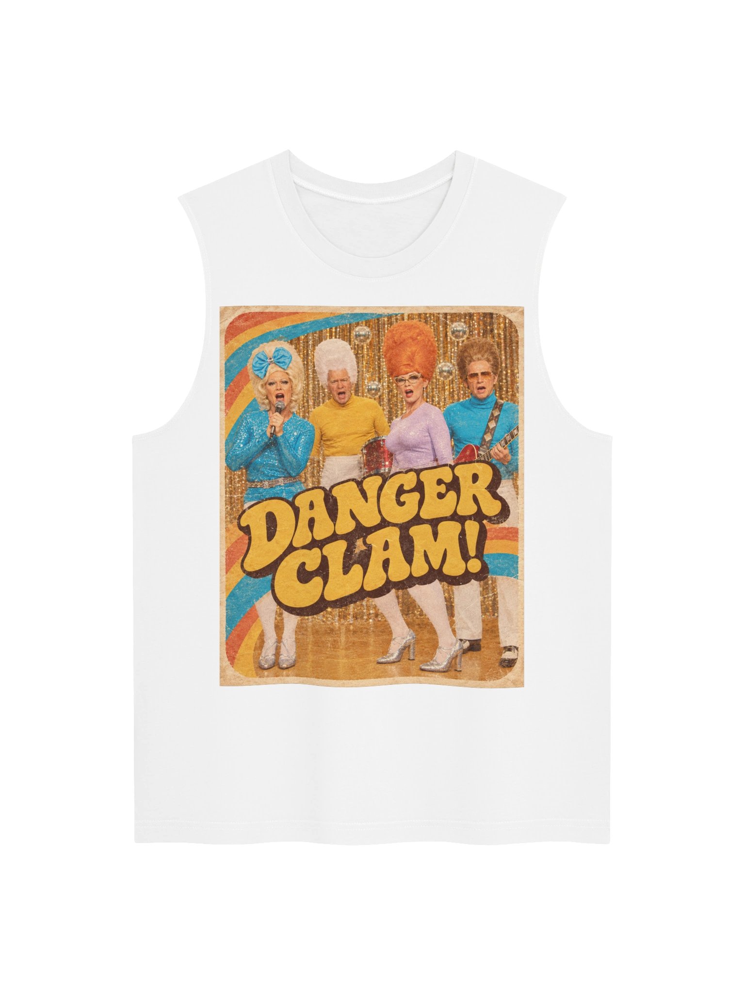 DANGER CLAM! | VINTAGE EDITION | The Official Retro Flux TV Muscle Tank | Bella+Canvas product image (8)