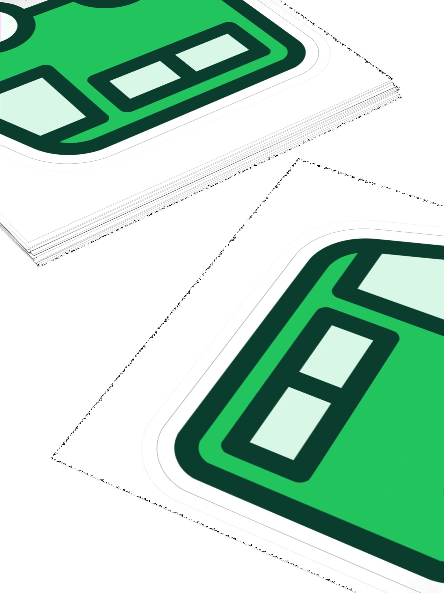 Abfahrt! Sticker – Mint product image (4)