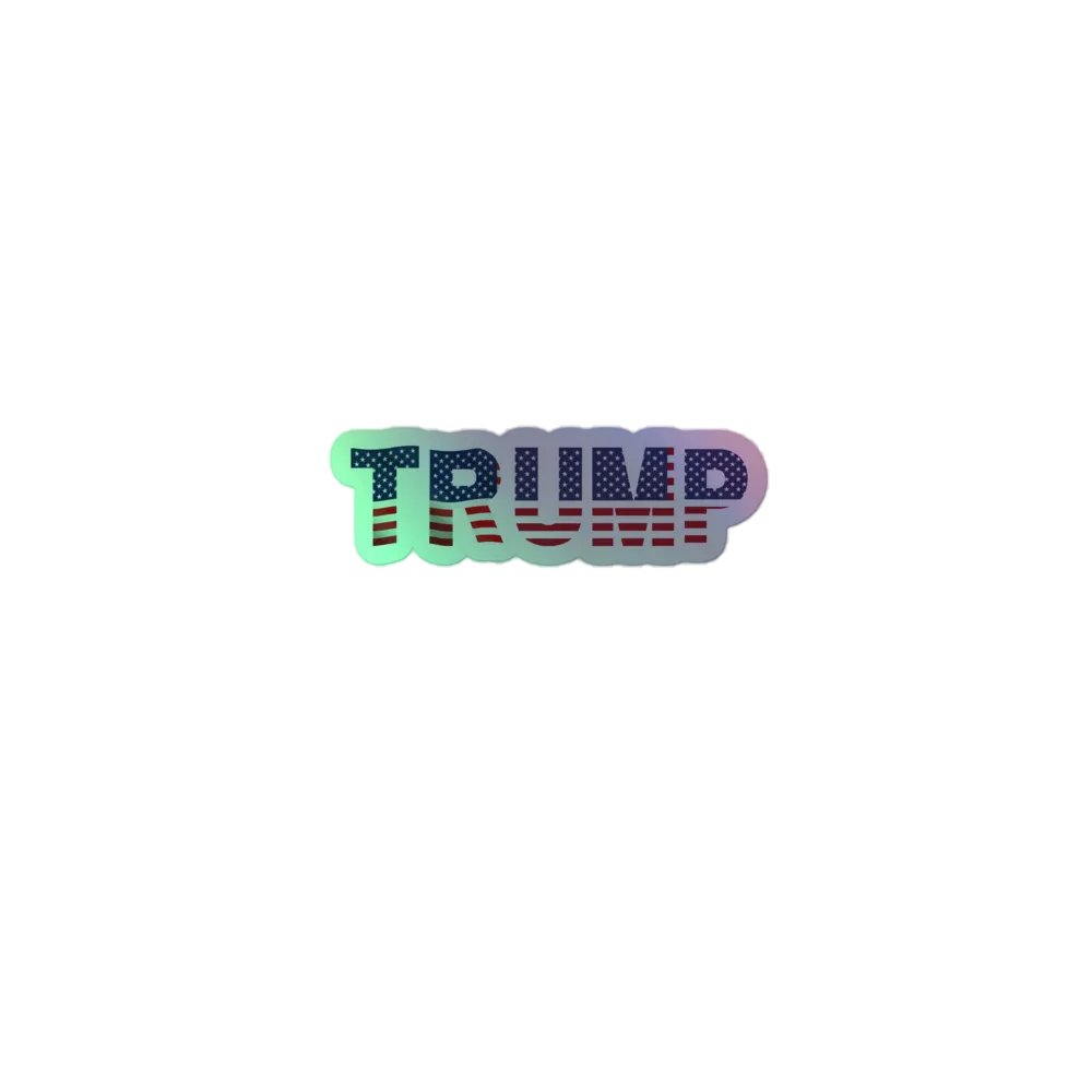 HMP -TRUMP Flag Holographic Sticker product image (1)
