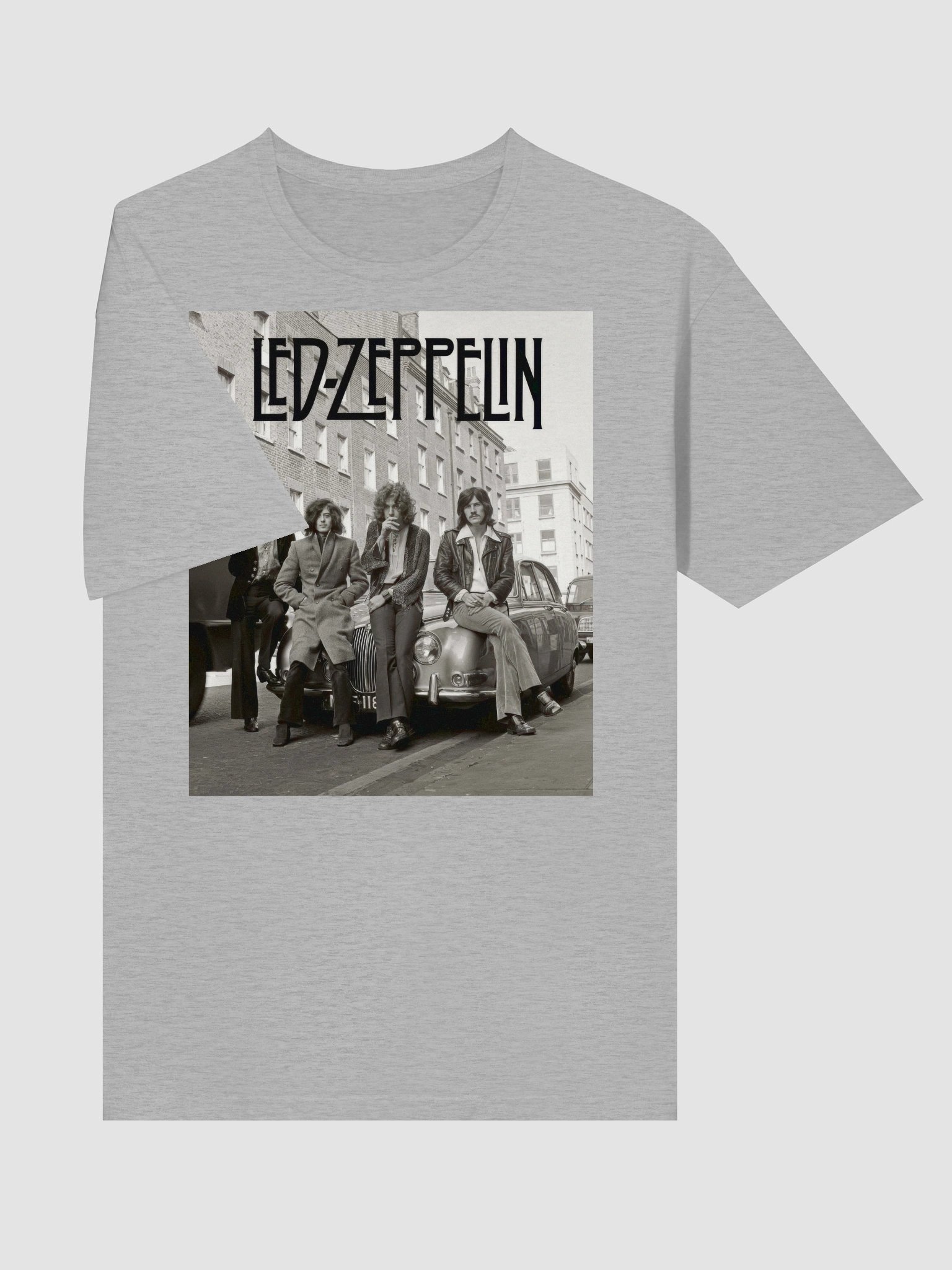 Led Zeppelin T-Shirt | Classic Black & White Band Photo Graphic Tee | Vintage Rock Shirt product image (3)