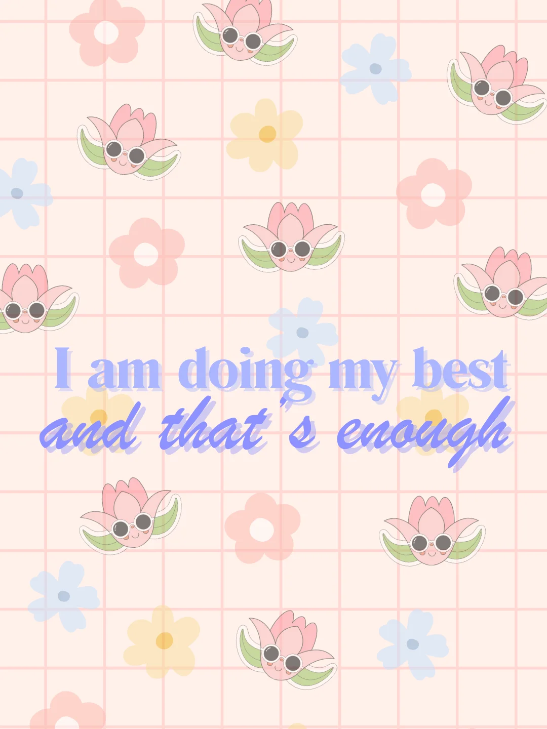 affirmation wallpaper (flowers) product image (1)