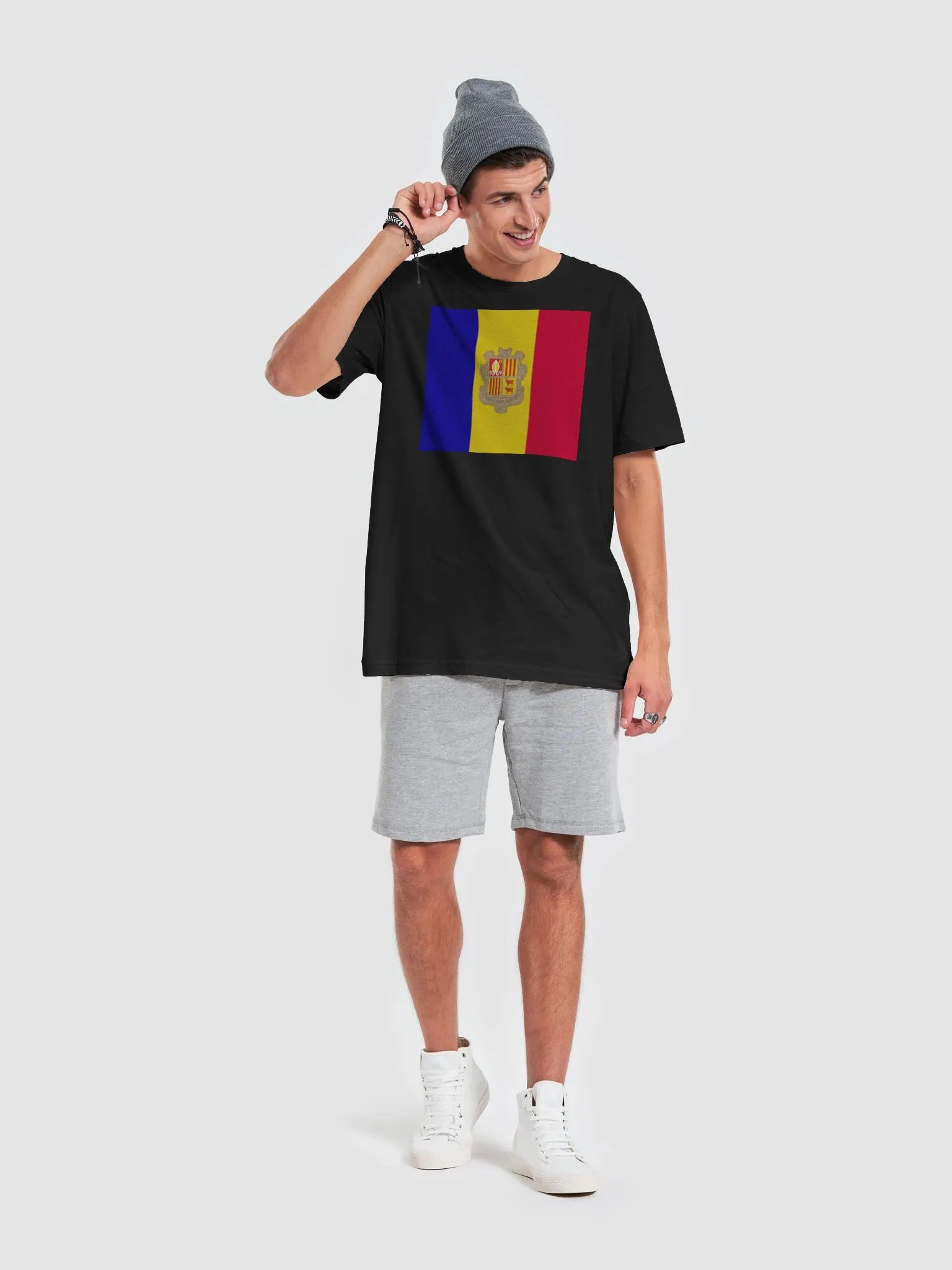 Exclusive Andorra Flag Unisex T-Shirt by Graphic Grove product image (2)