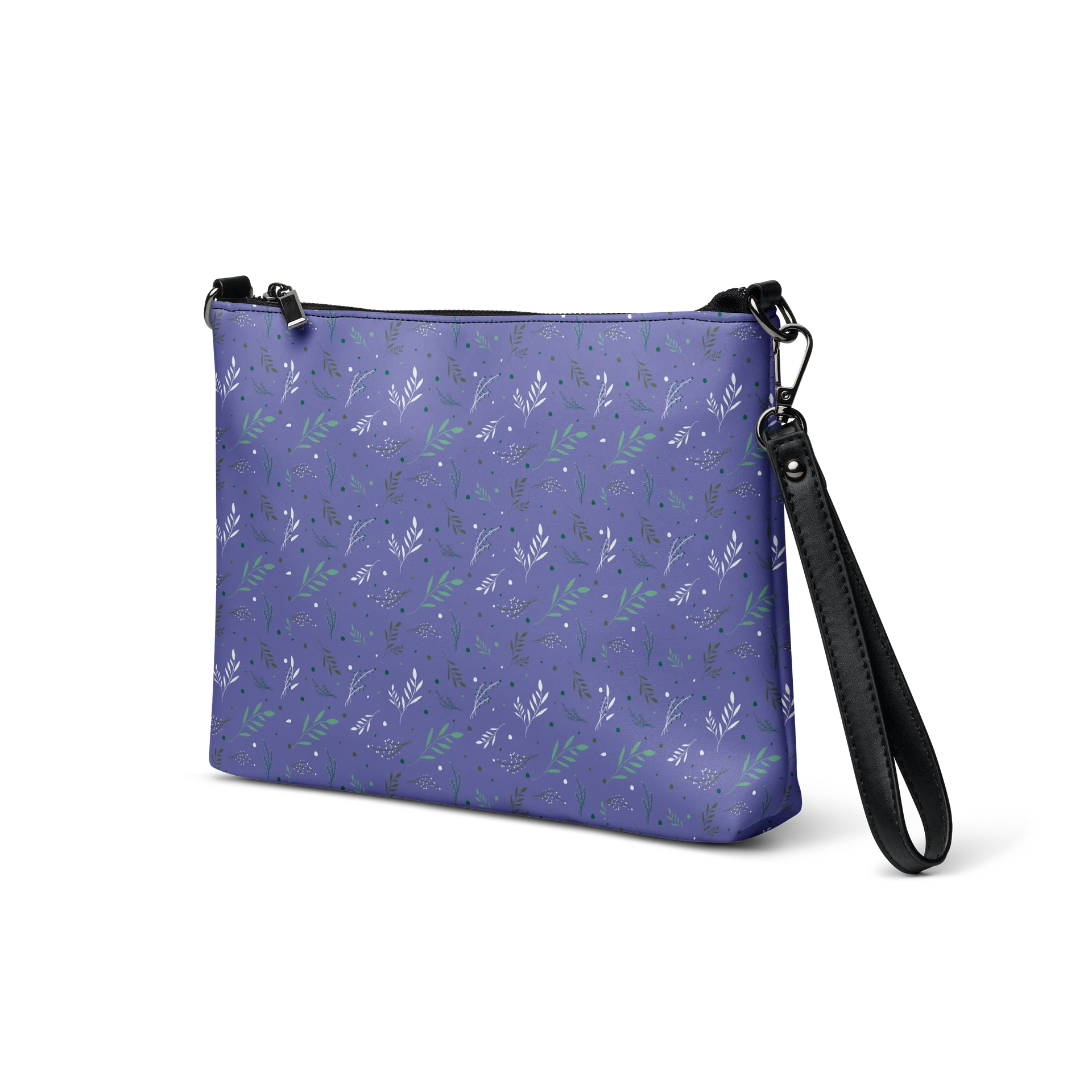 Purple Botanical All-Over Print Crossbody Bag product image (3)