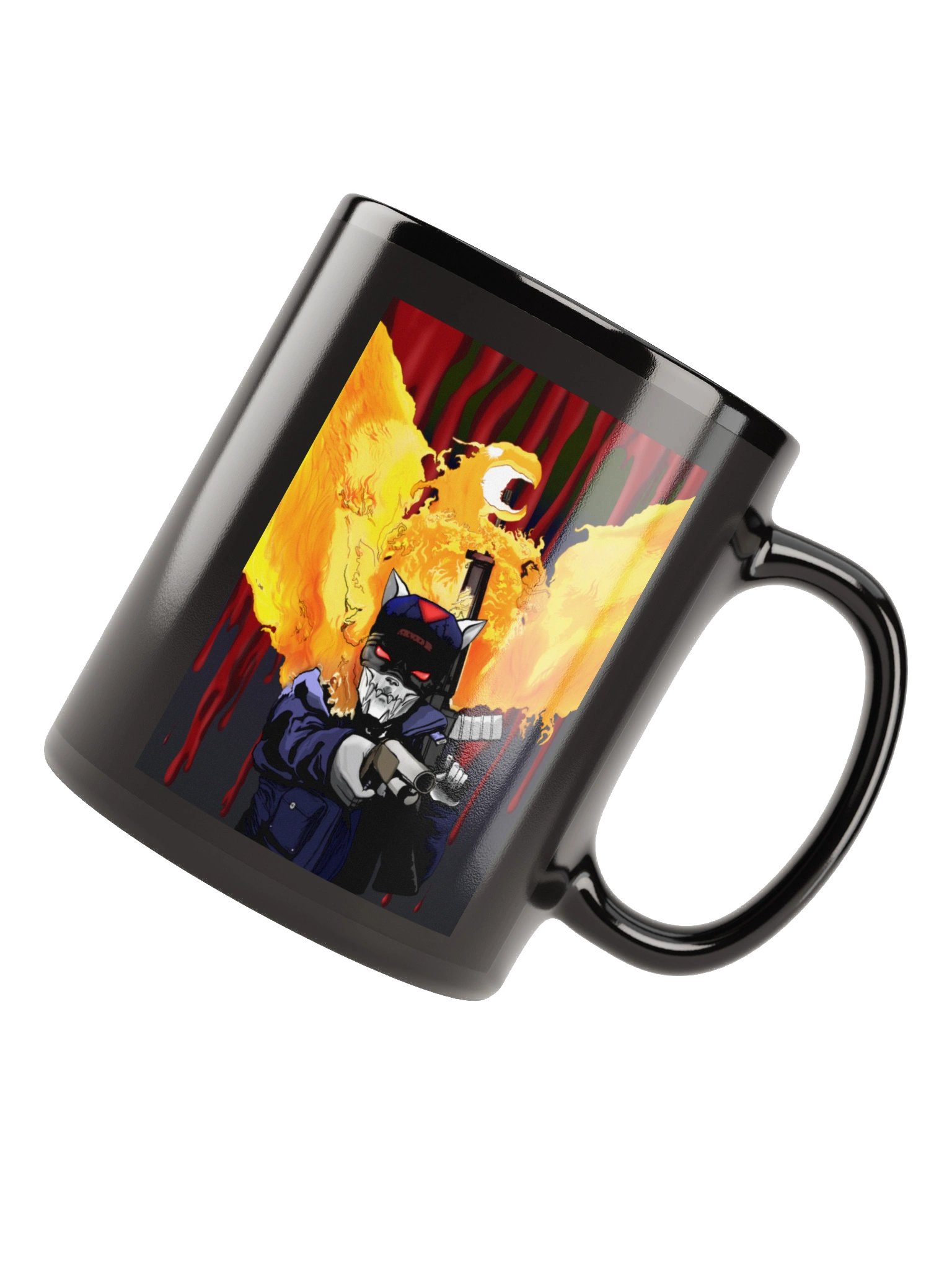 METALIKAT TERMINATOR Black Glossy Mug product image (6)