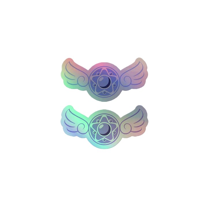 Kaza Marie Twitch Badge Holographic Stickers product image (1)