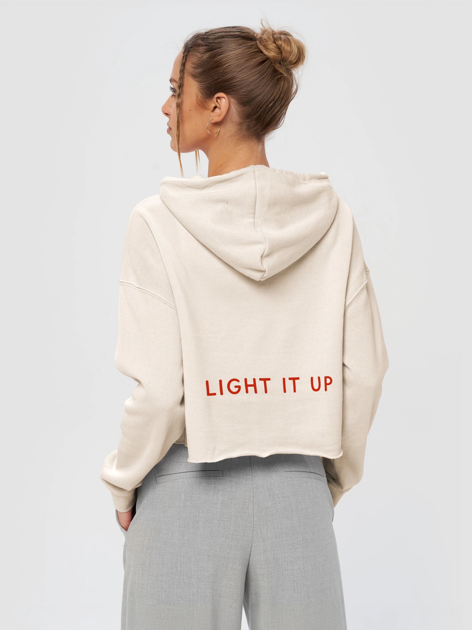 Slow Burn Obsessed | Red Hot Crop Hoodie product image (6)