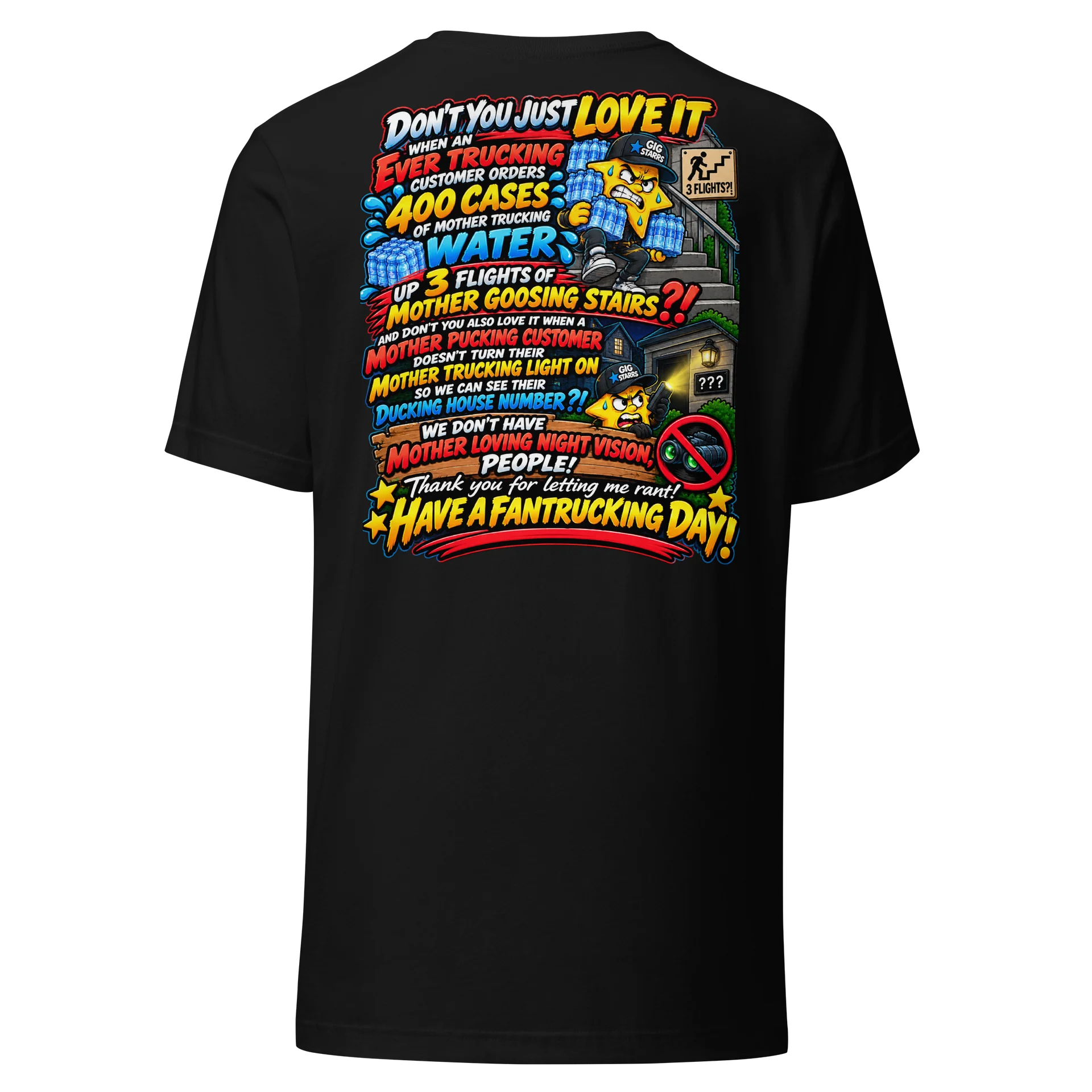 No Night Vision – Giggin & Ranting Tee product image (5)