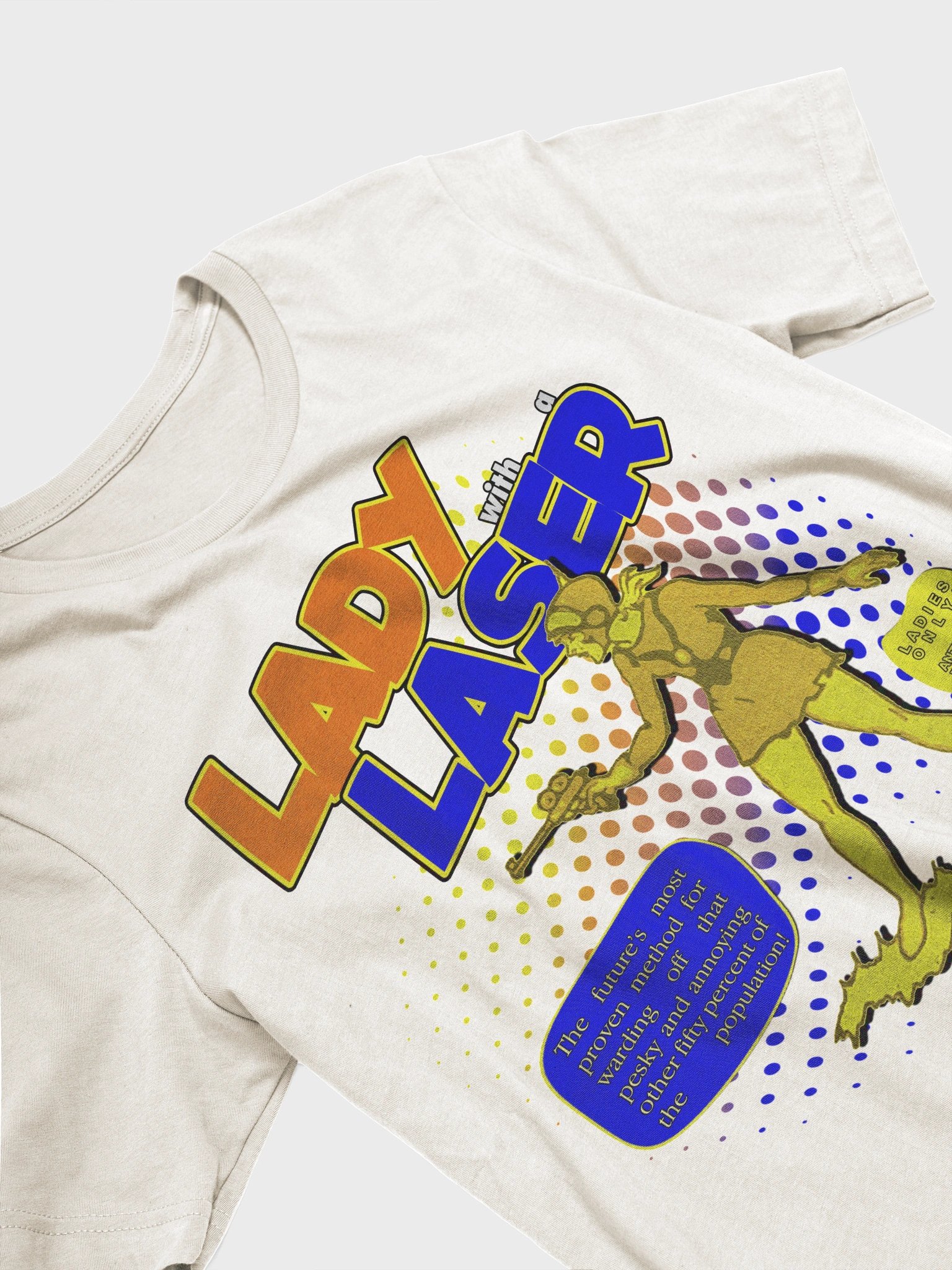 "Lady With A Laser" Retro Comic Tee product image (2)