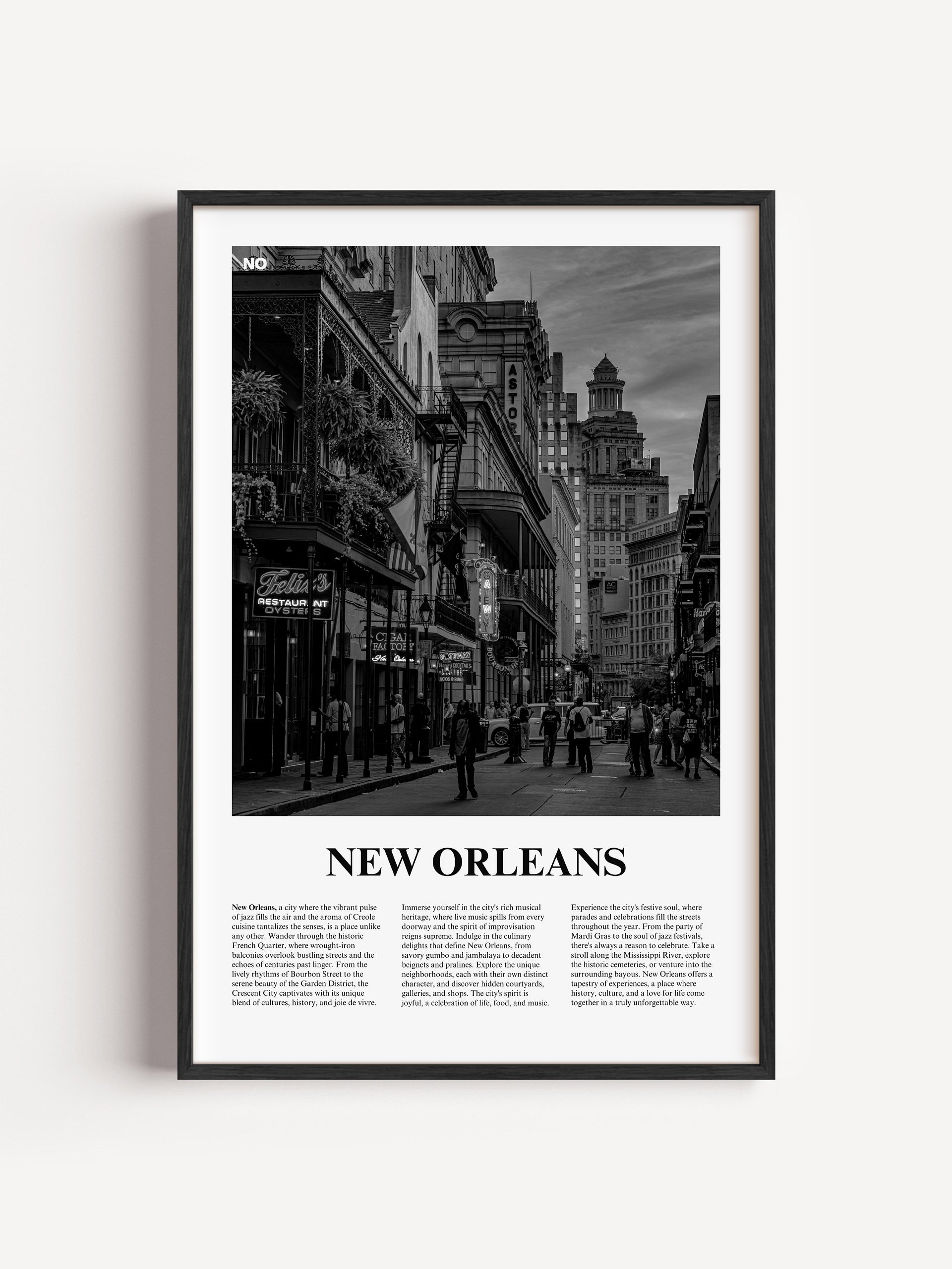 New Orleans 03 Newspaper Poster | Framed product image (1)