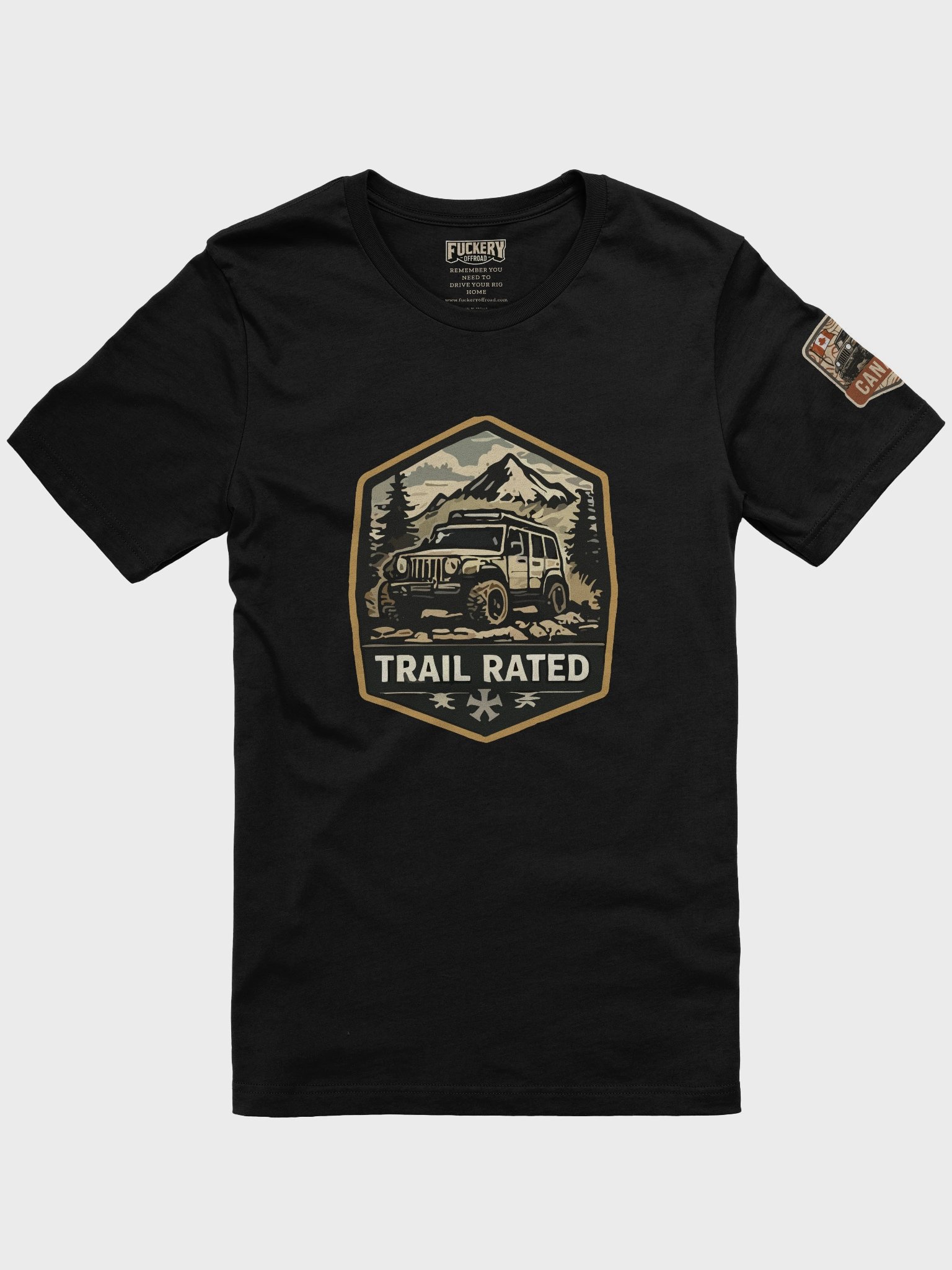 Unisex t-shirt with Fuckery Trail Rated (Night Series) product image (1)