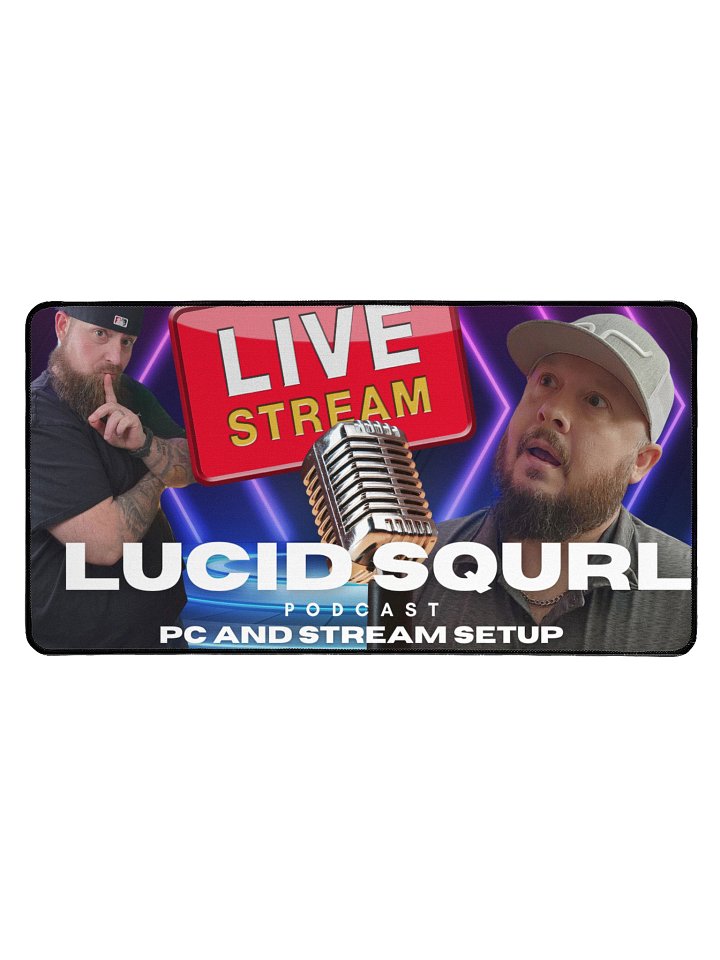 Lucid Squrl Podcast Desk Mat – Episode 1 Edition (15.5" x 31.5") product image (1)