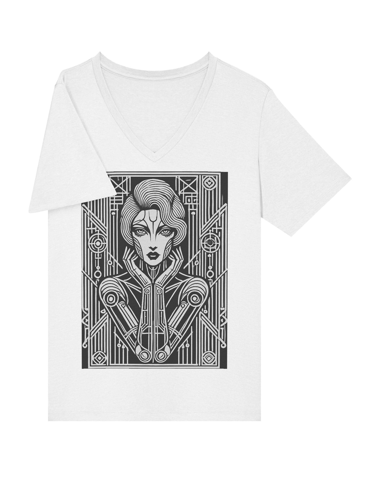 Android Girlfriend V-Neck product image (5)