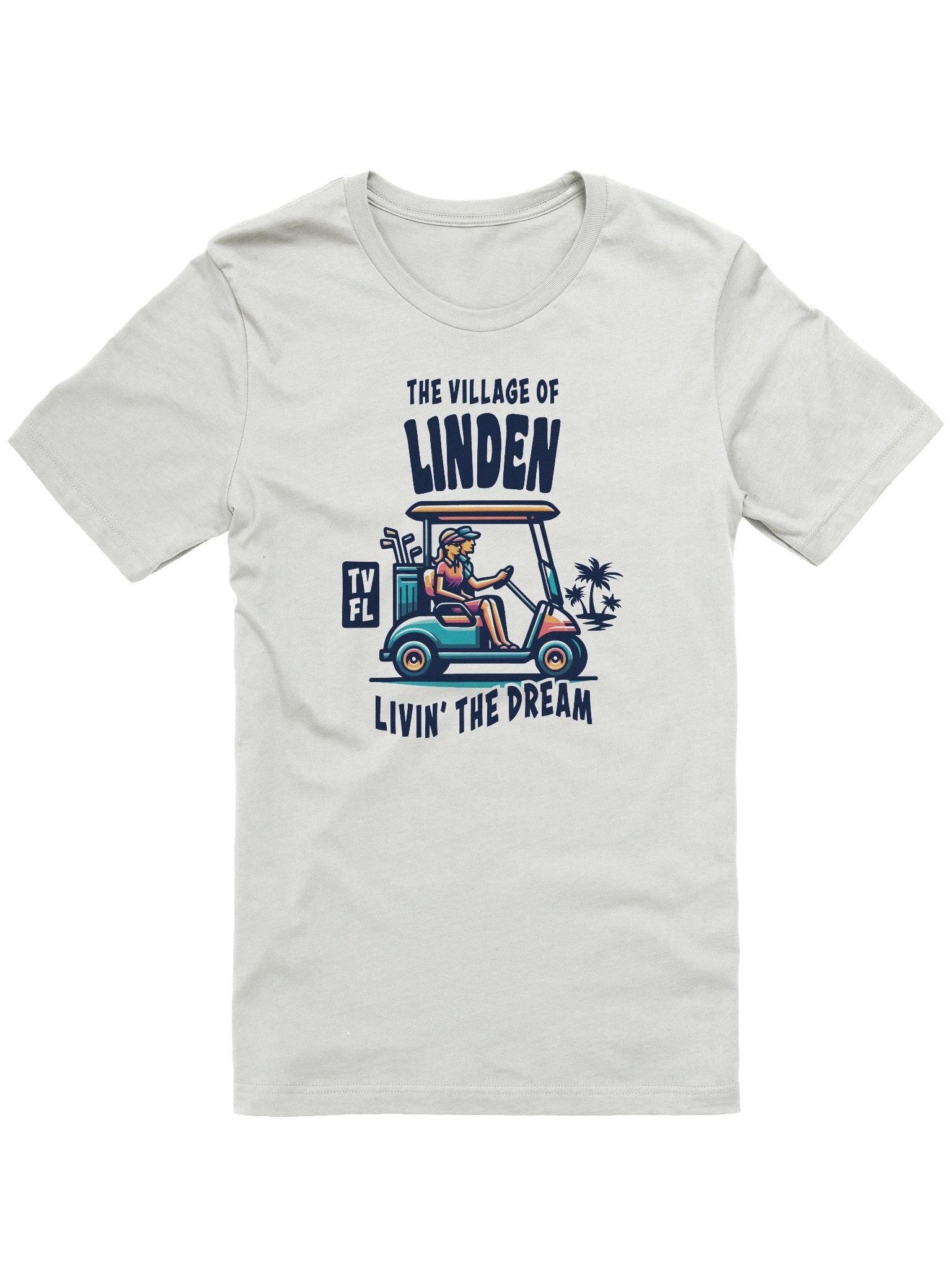 The Village of Linden TV FL Golf Cart Design T-Shirt product image (6)