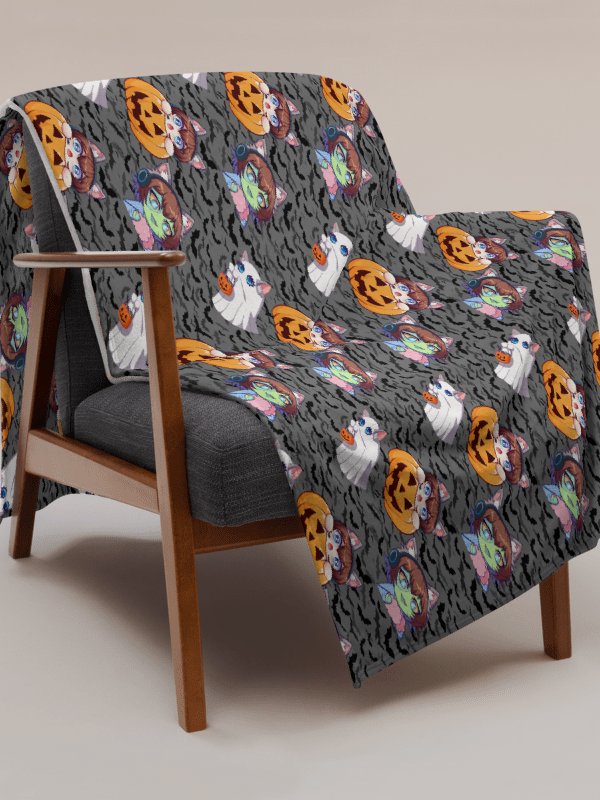 Cat-Tastic Halloween 60x80 Blanket product image (2)